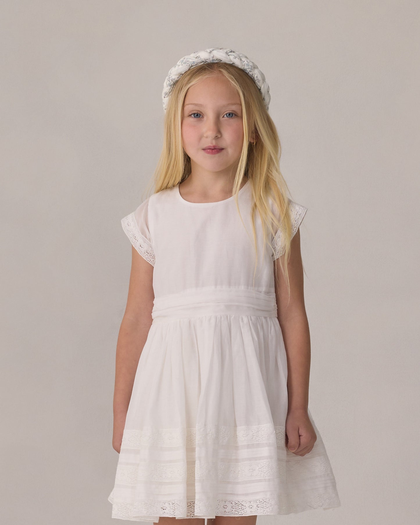 Braided Headband French Floral Stripe - Rylee + Cru | Kids Clothes | Trendy Baby Clothes | Modern Infant Outfits |