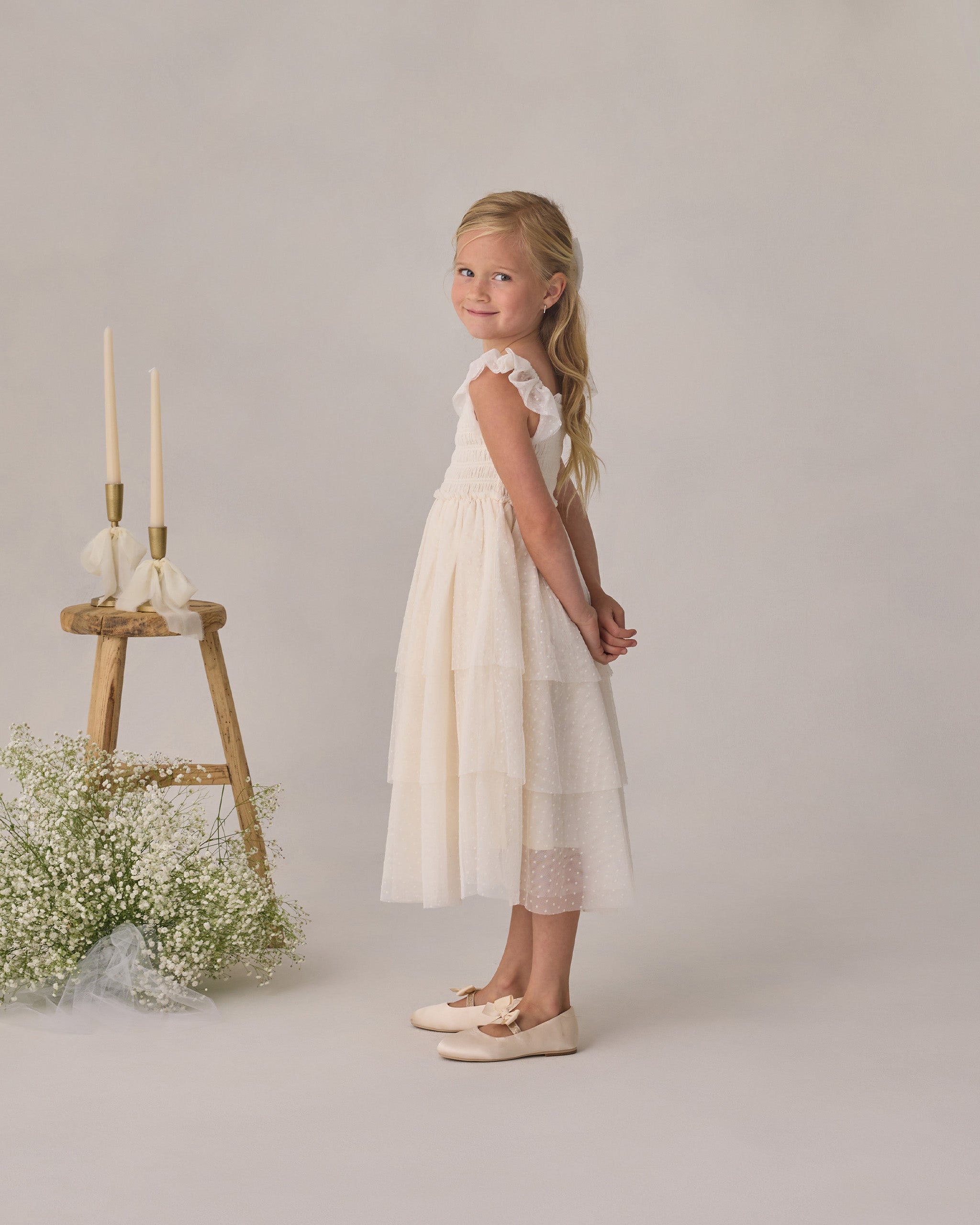 Valentina Dress Ivory  Noralee