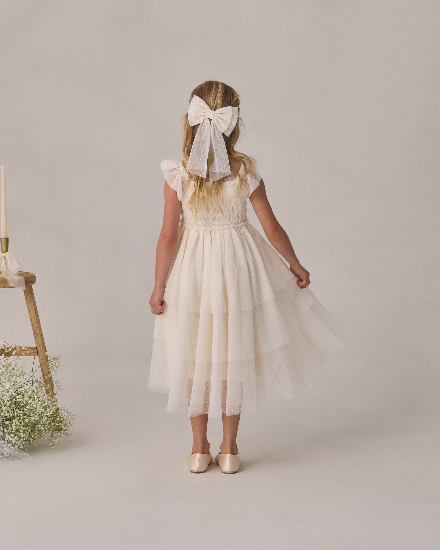 Valentina Dress Ivory - Rylee + Cru | Kids Clothes | Trendy Baby Clothes | Modern Infant Outfits |