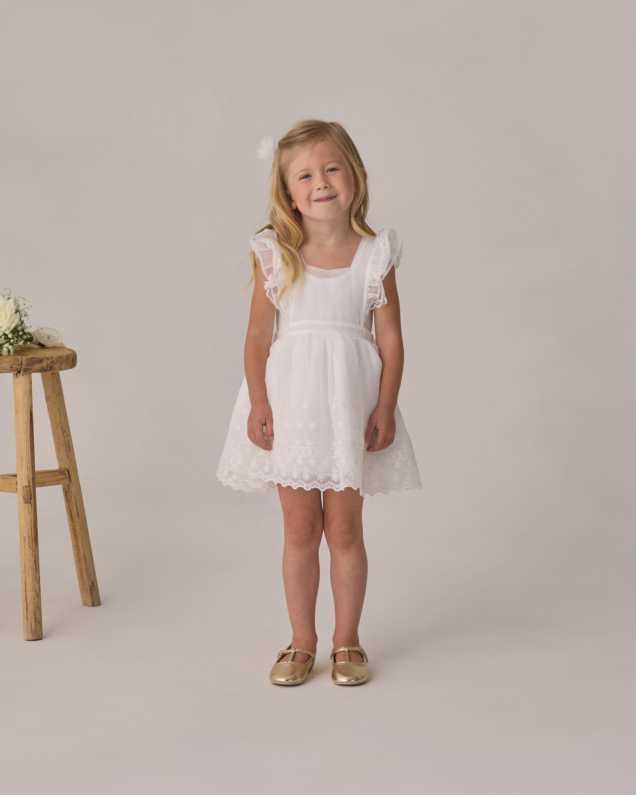 Pom Pom Pins Ivory, Pearl - Rylee + Cru | Kids Clothes | Trendy Baby Clothes | Modern Infant Outfits |