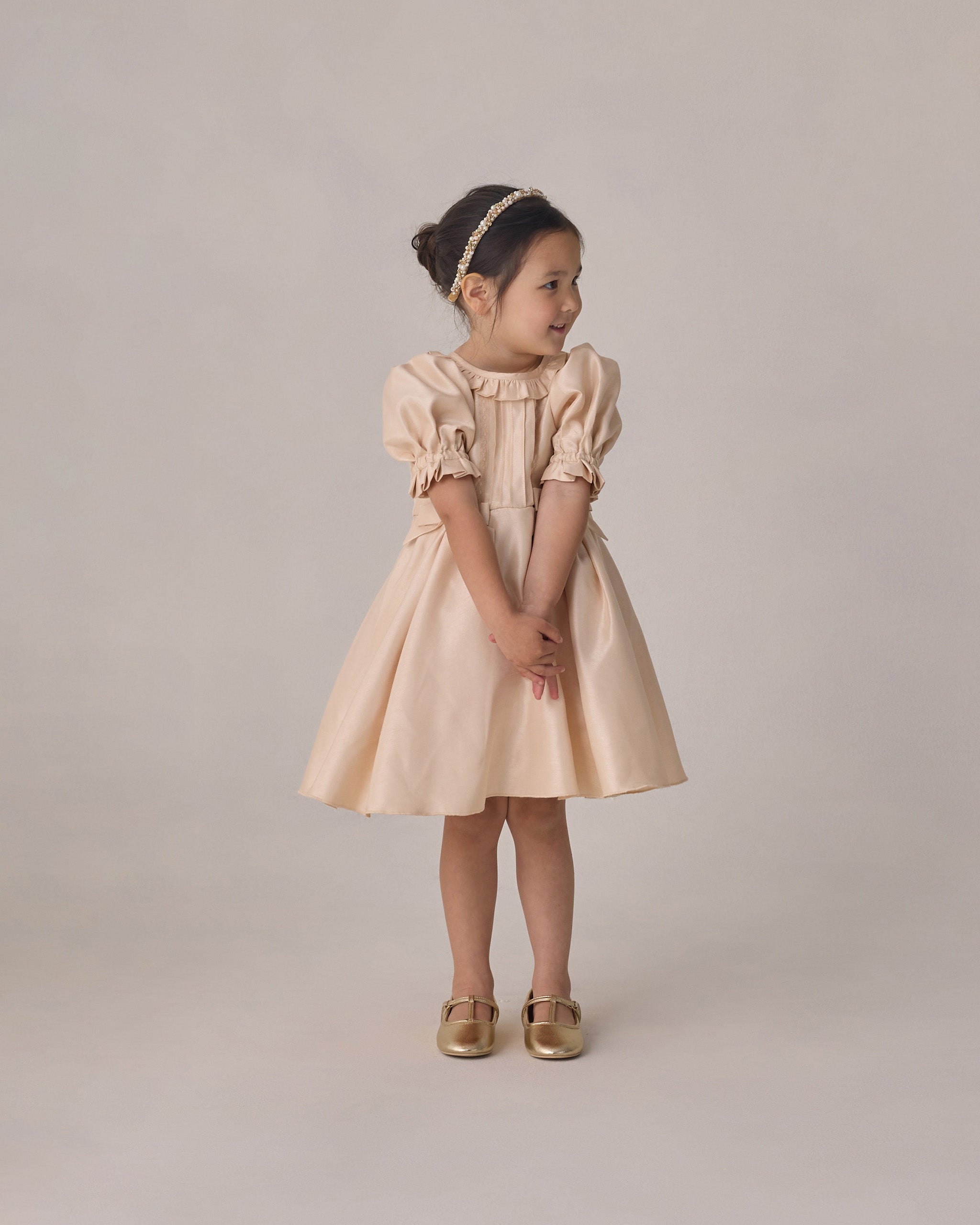 Evelyn Dress Pearl - Rylee + Cru | Kids Clothes | Trendy Baby Clothes | Modern Infant Outfits |
