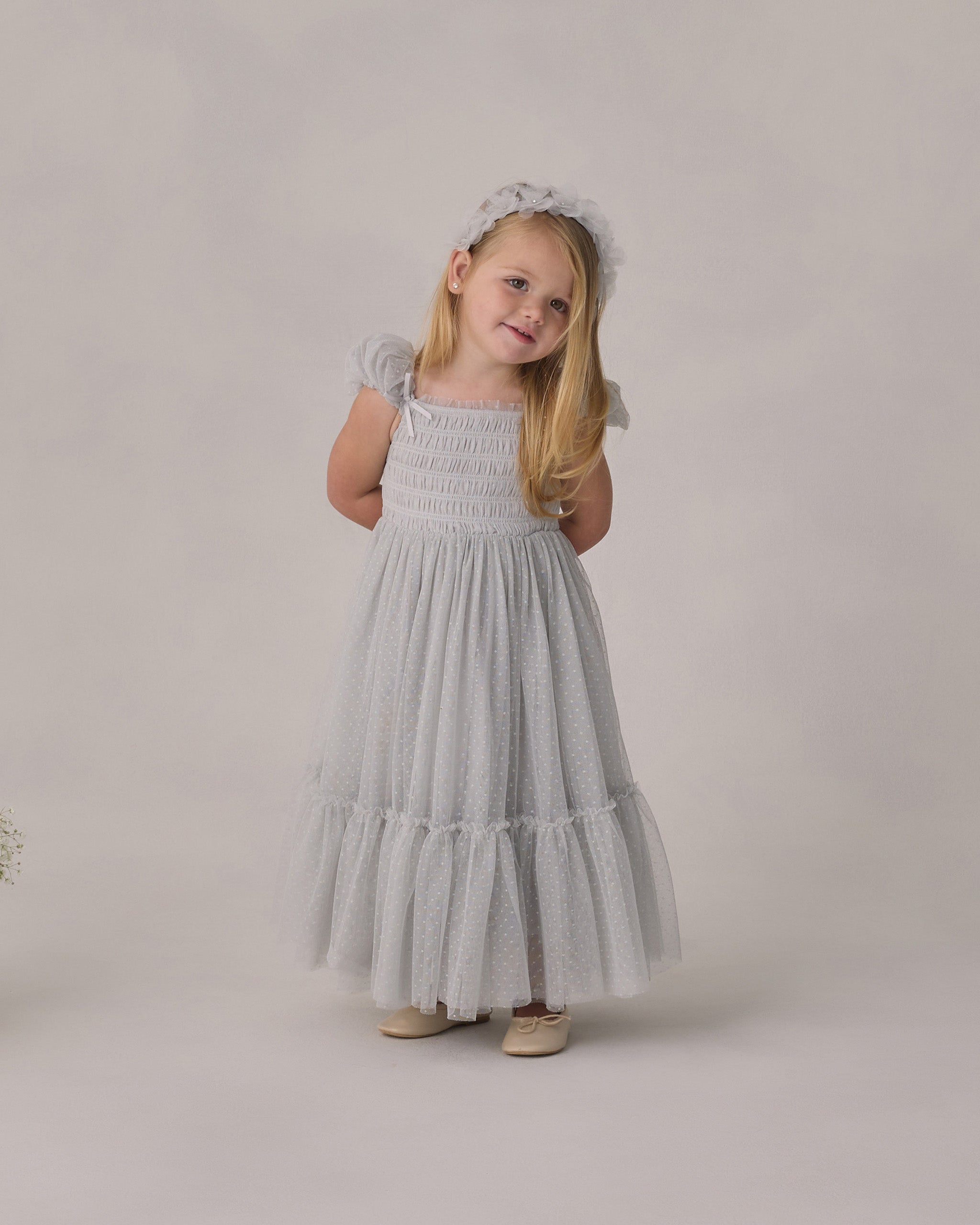 Clara Dress Mist - Rylee + Cru | Kids Clothes | Trendy Baby Clothes | Modern Infant Outfits |