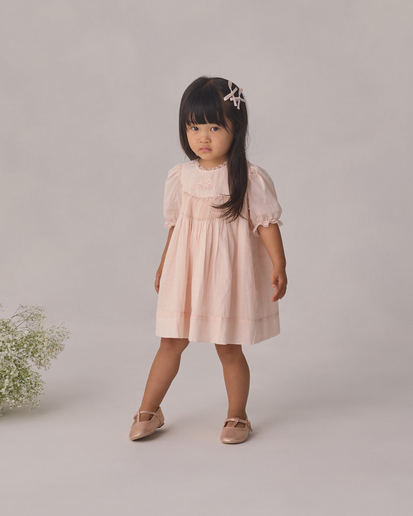 Penelope Dress Blush - Rylee + Cru | Kids Clothes | Trendy Baby Clothes | Modern Infant Outfits |