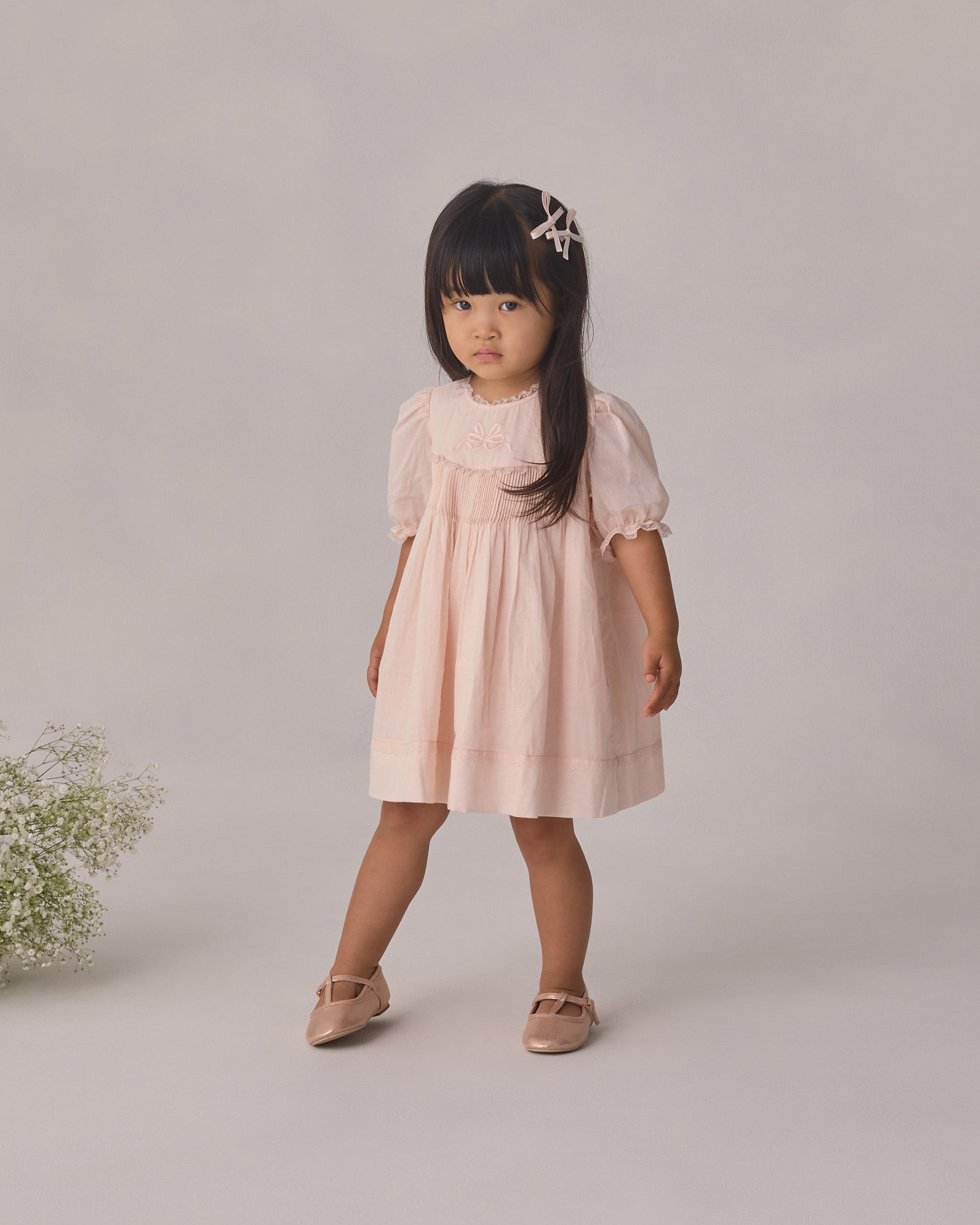 Penelope Dress Blush - Rylee + Cru | Kids Clothes | Trendy Baby Clothes | Modern Infant Outfits |