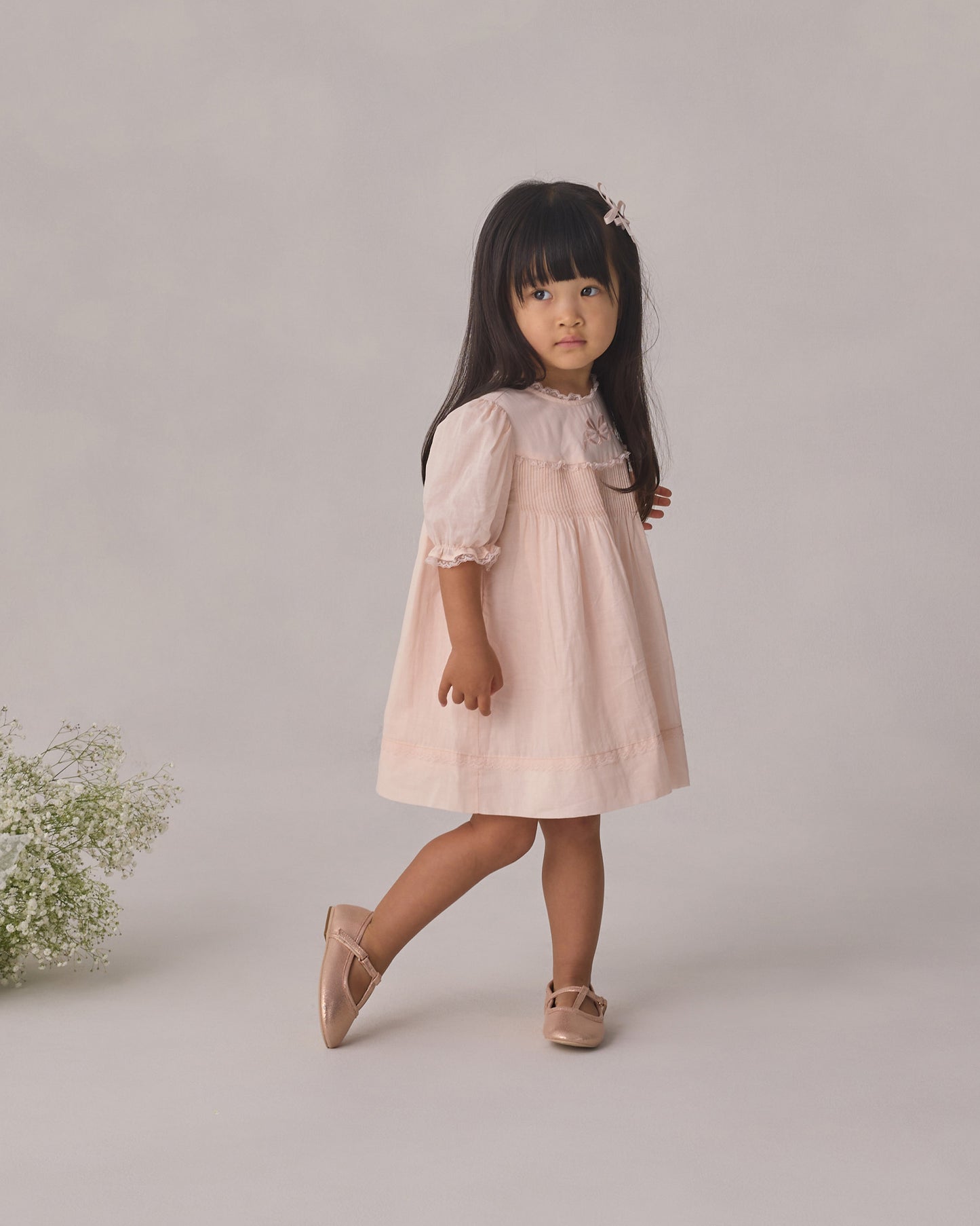 Penelope Dress Blush - Rylee + Cru | Kids Clothes | Trendy Baby Clothes | Modern Infant Outfits |