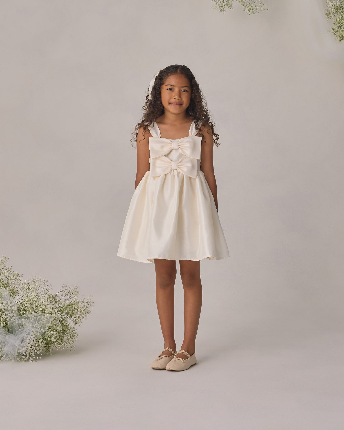Cindy Dress Ivory - Rylee + Cru | Kids Clothes | Trendy Baby Clothes | Modern Infant Outfits |