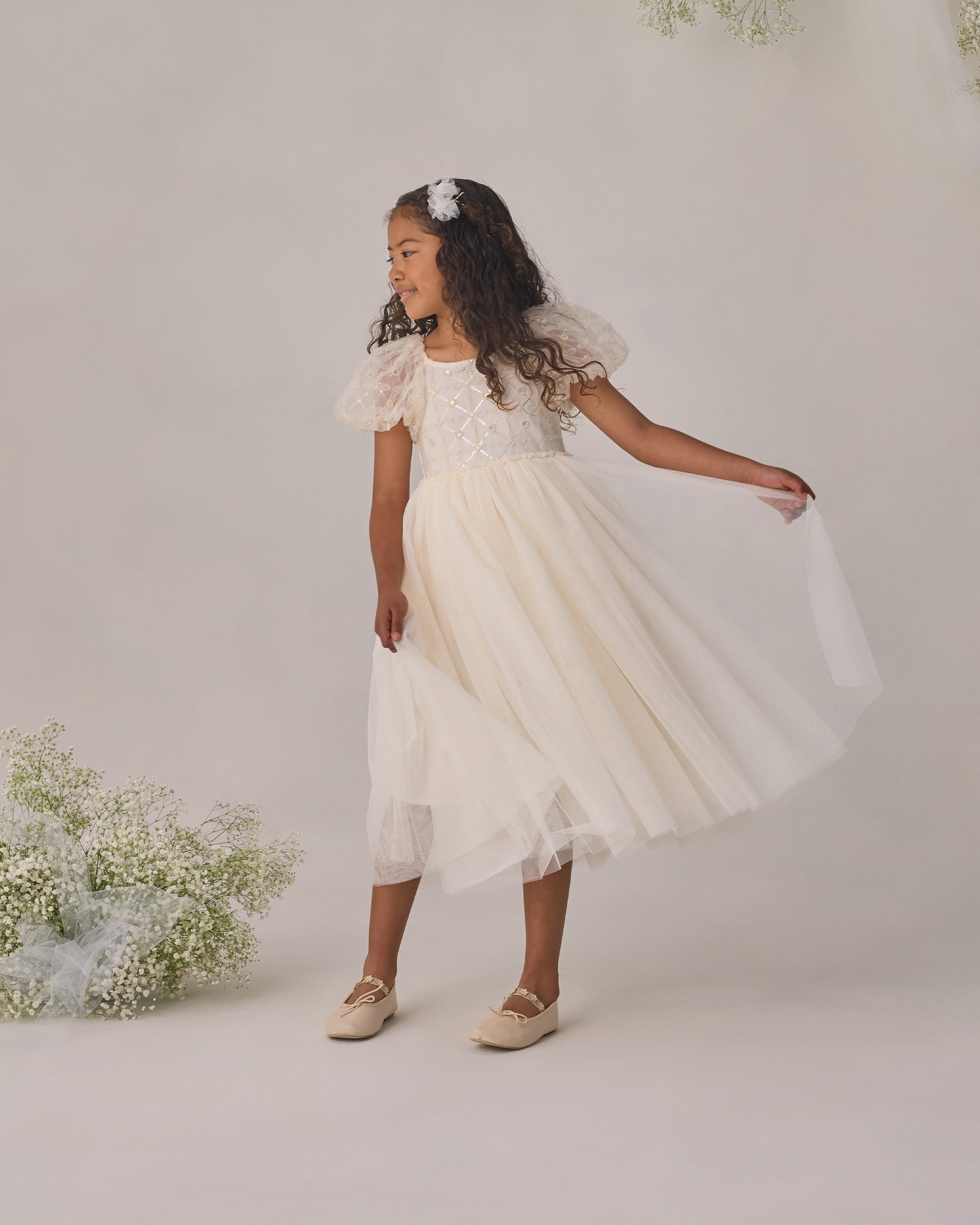 Dorothy Dress Ivory - Rylee + Cru | Kids Clothes | Trendy Baby Clothes | Modern Infant Outfits |