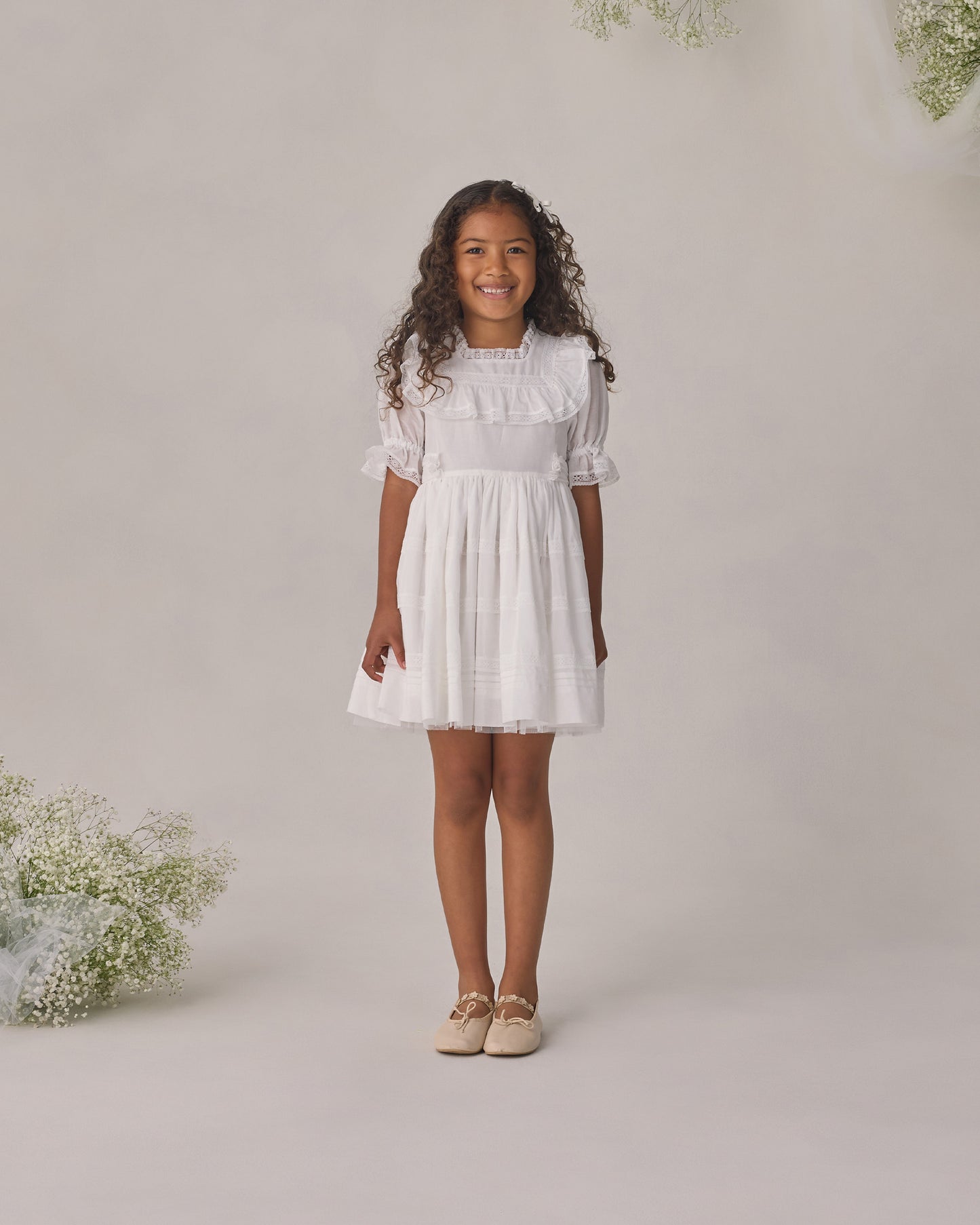 Kit Dress White - Rylee + Cru | Kids Clothes | Trendy Baby Clothes | Modern Infant Outfits |