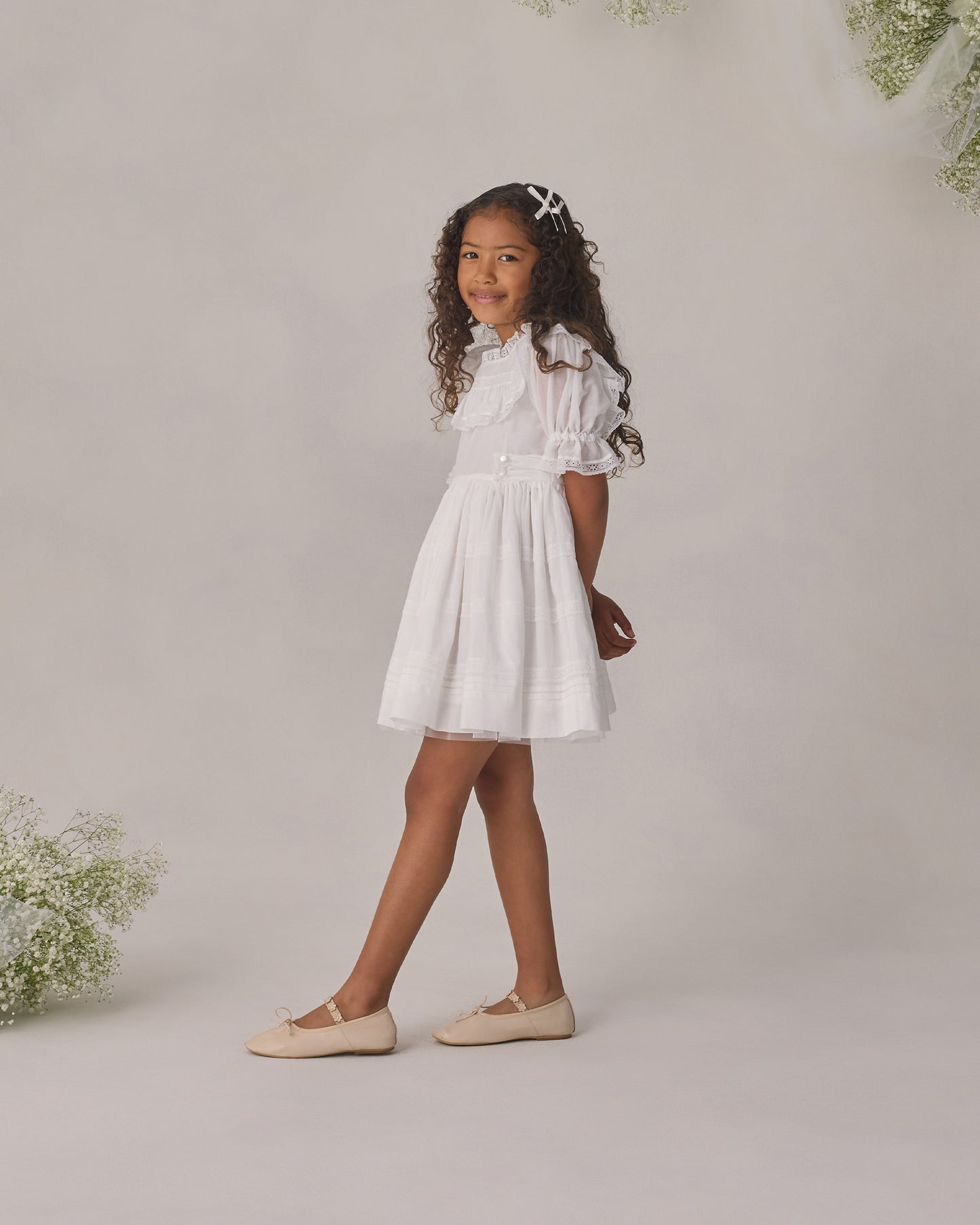 Kit Dress White - Rylee + Cru | Kids Clothes | Trendy Baby Clothes | Modern Infant Outfits |