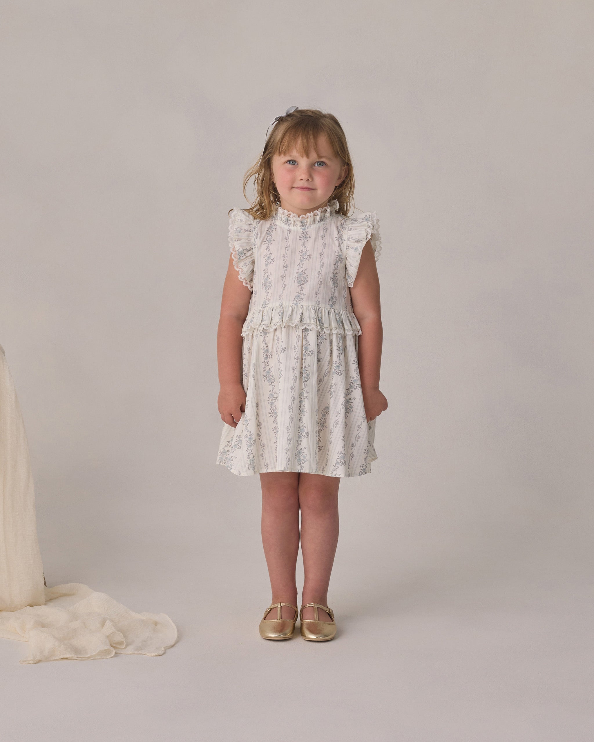 Alice Dress French Floral Stripe - Rylee + Cru | Kids Clothes | Trendy Baby Clothes | Modern Infant Outfits |