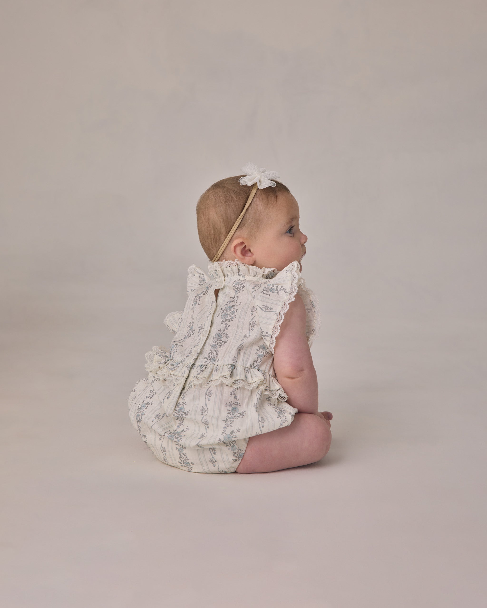 Alice Romper French Floral Stripe - Rylee + Cru | Kids Clothes | Trendy Baby Clothes | Modern Infant Outfits |