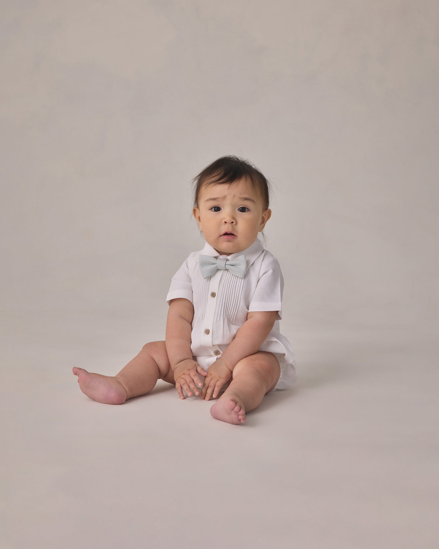 Bow Tie Heathered Mist - Rylee + Cru | Kids Clothes | Trendy Baby Clothes | Modern Infant Outfits |
