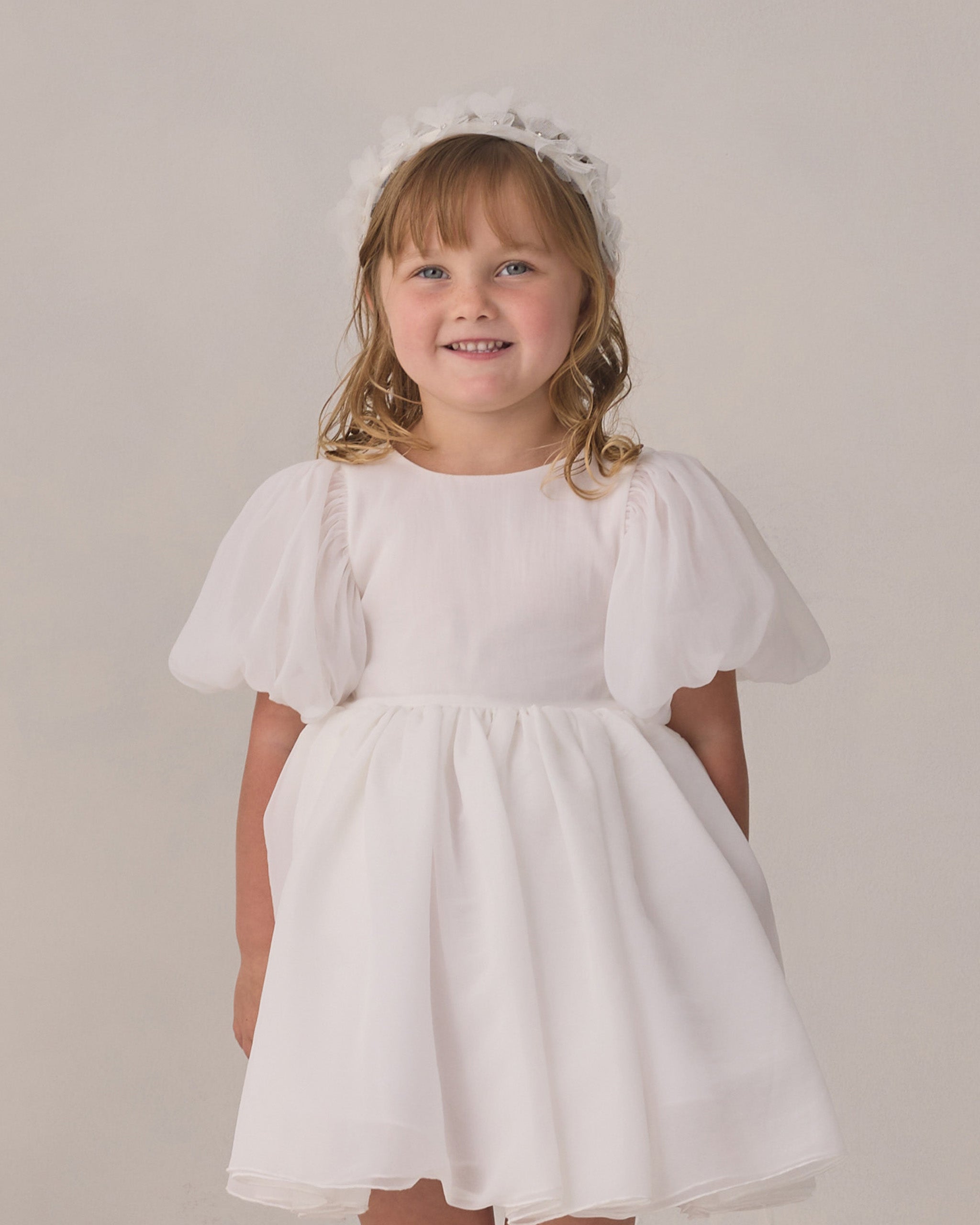 Sofia Dress White  Noralee
