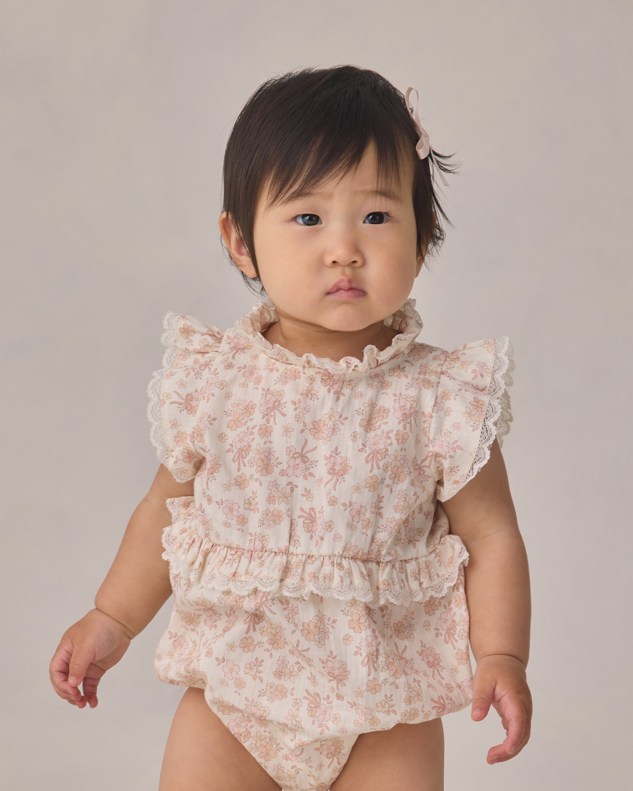 Alice Romper Ivory - Rylee + Cru | Kids Clothes | Trendy Baby Clothes | Modern Infant Outfits |
