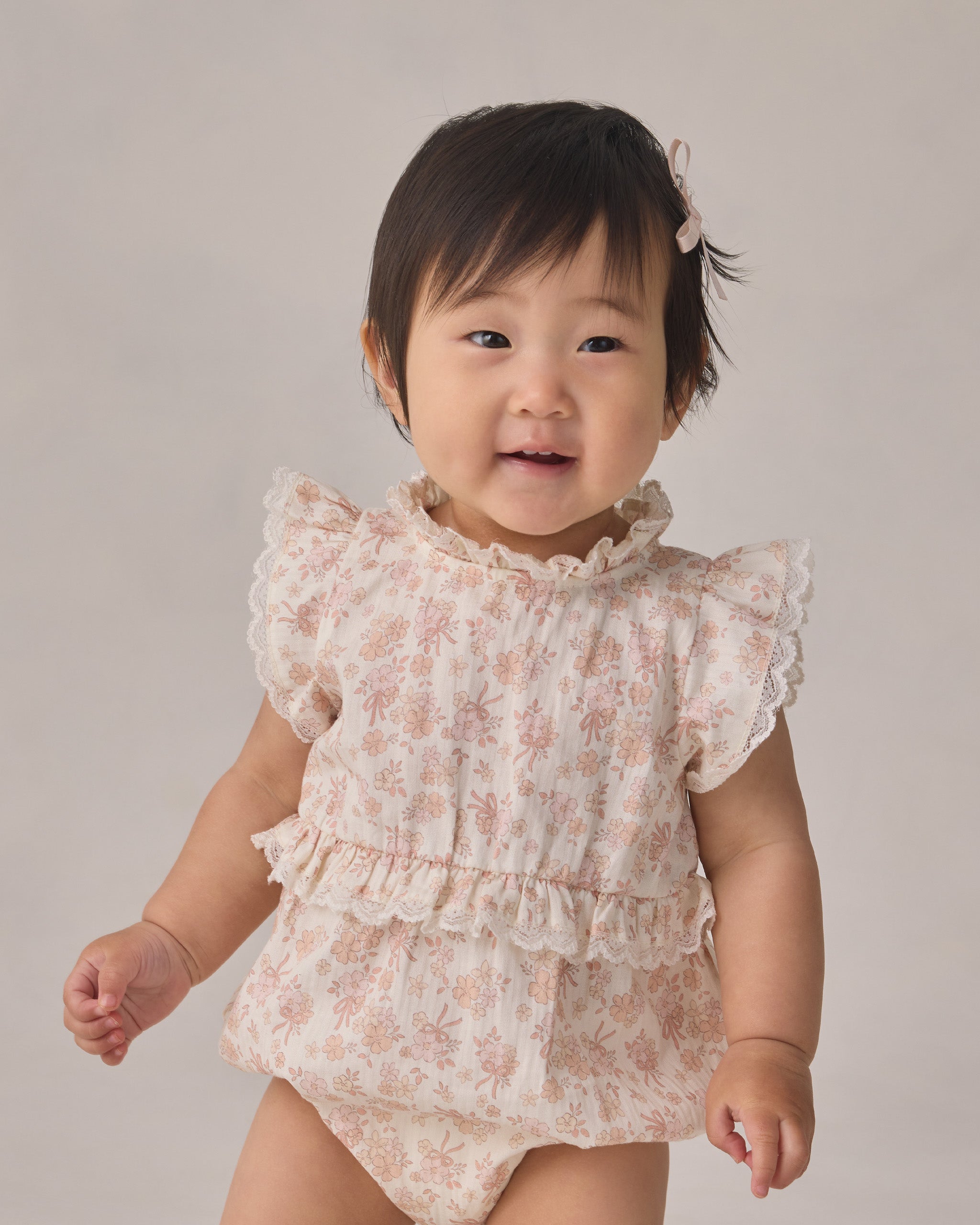 Alice Romper Ivory – Noralee