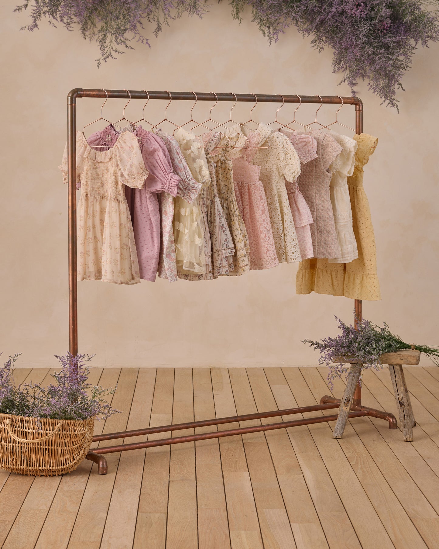 Maddie Dress Pastel Garden - Rylee + Cru | Kids Clothes | Trendy Baby Clothes | Modern Infant Outfits |