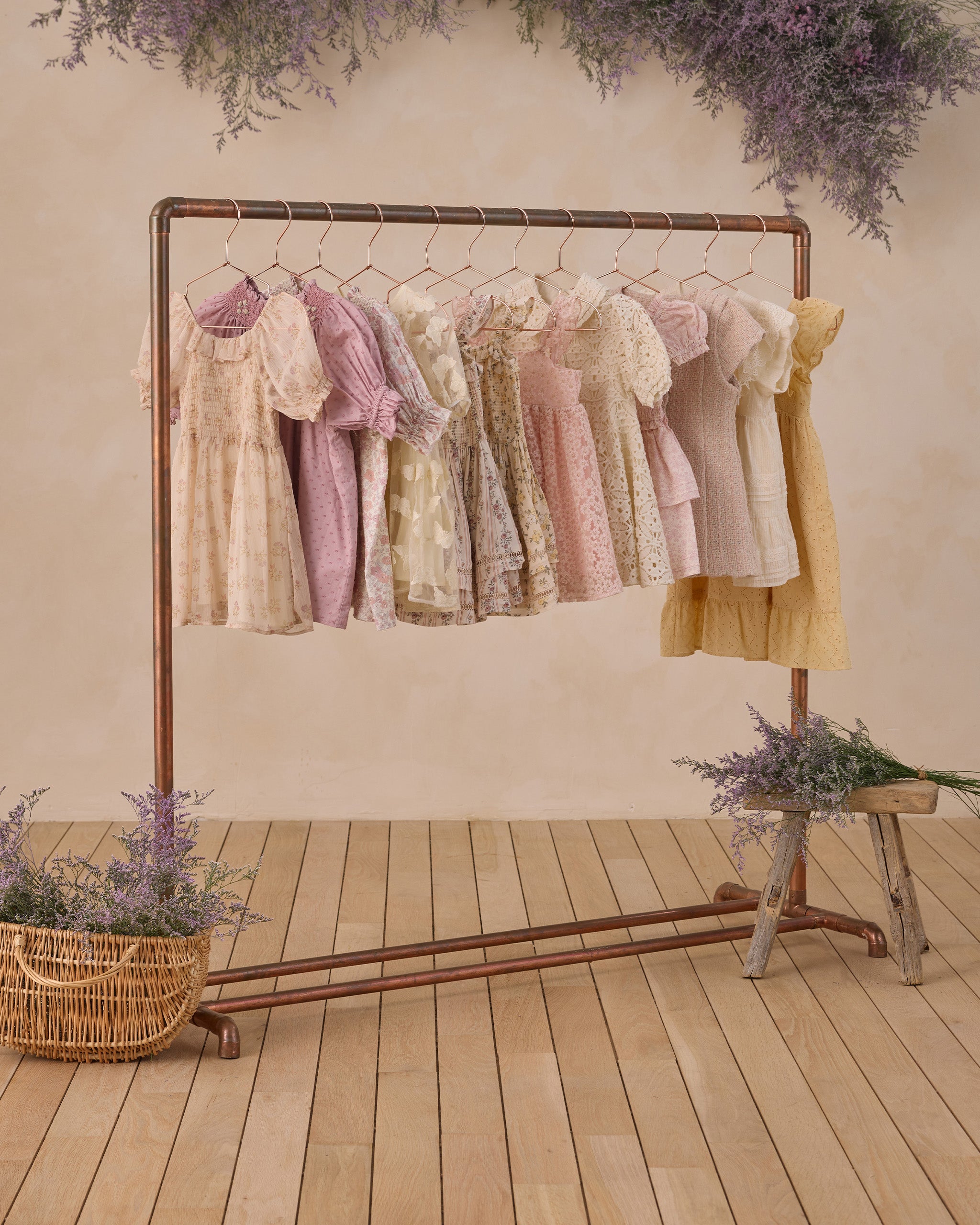 Maddie Dress Pastel Garden - Rylee + Cru | Kids Clothes | Trendy Baby Clothes | Modern Infant Outfits |