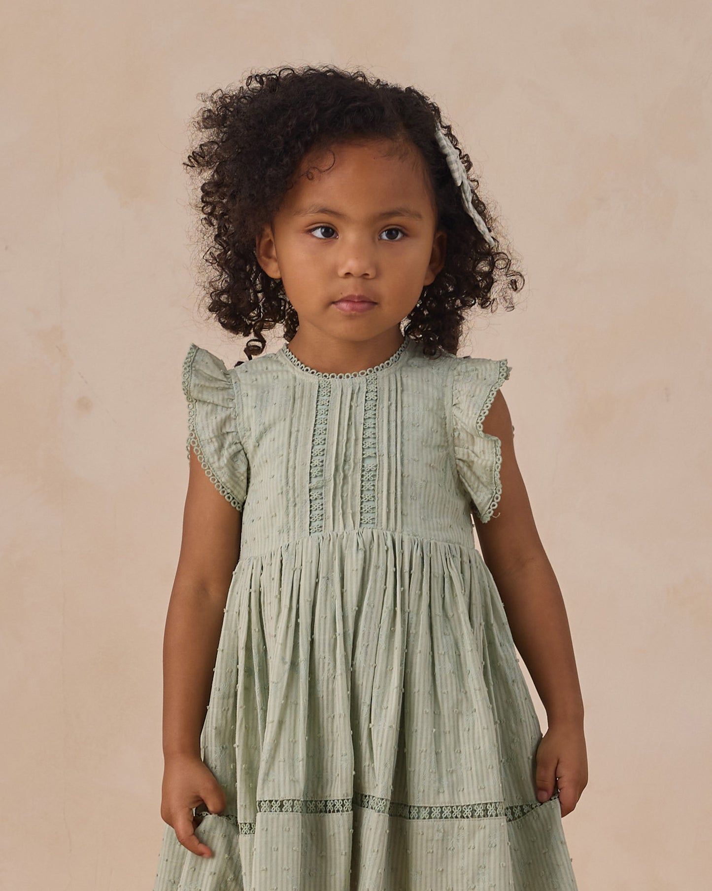 Isla Dress Eucalyptus - Rylee + Cru | Kids Clothes | Trendy Baby Clothes | Modern Infant Outfits |