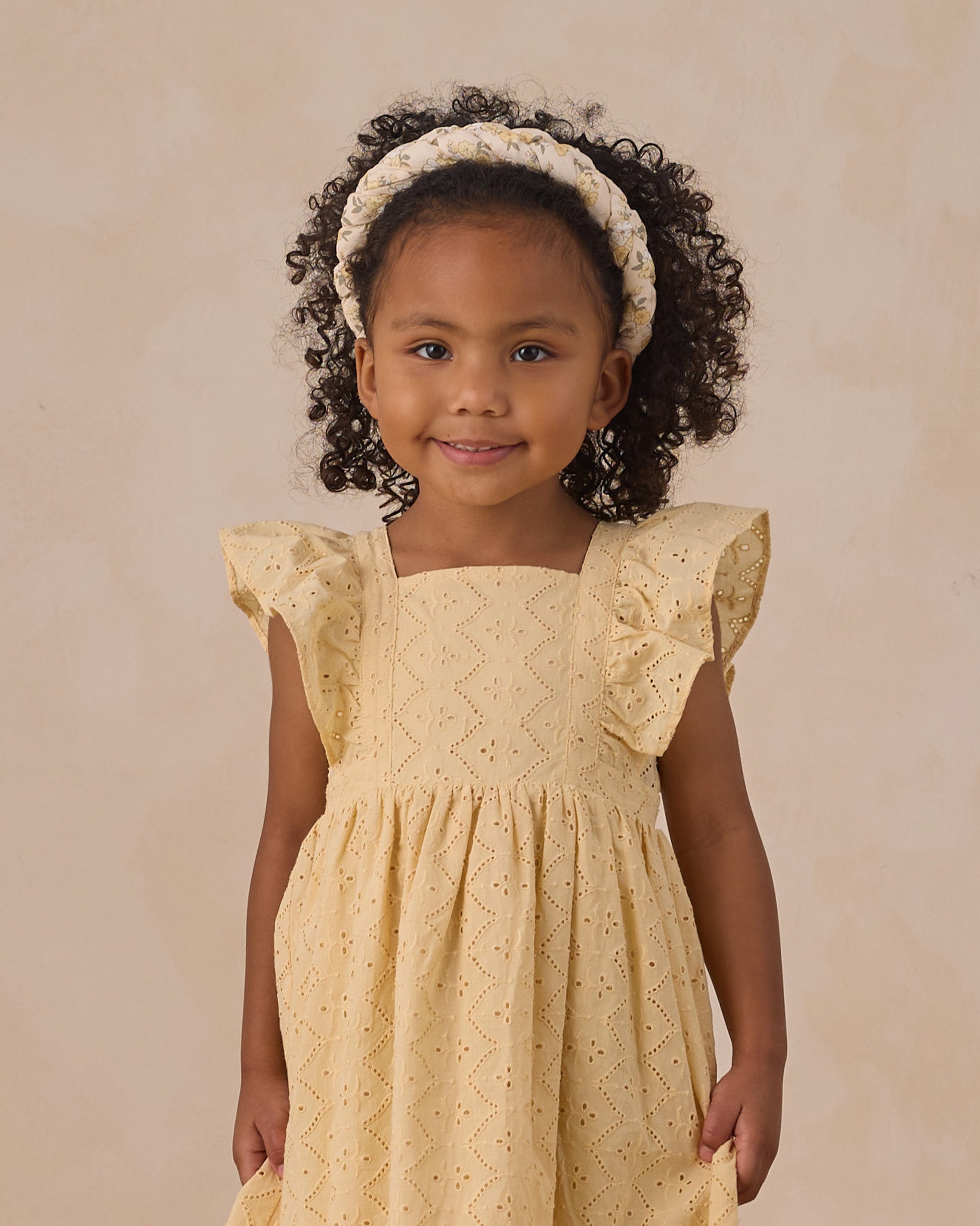 Braided Headband Lemon Meadow - Rylee + Cru | Kids Clothes | Trendy Baby Clothes | Modern Infant Outfits |