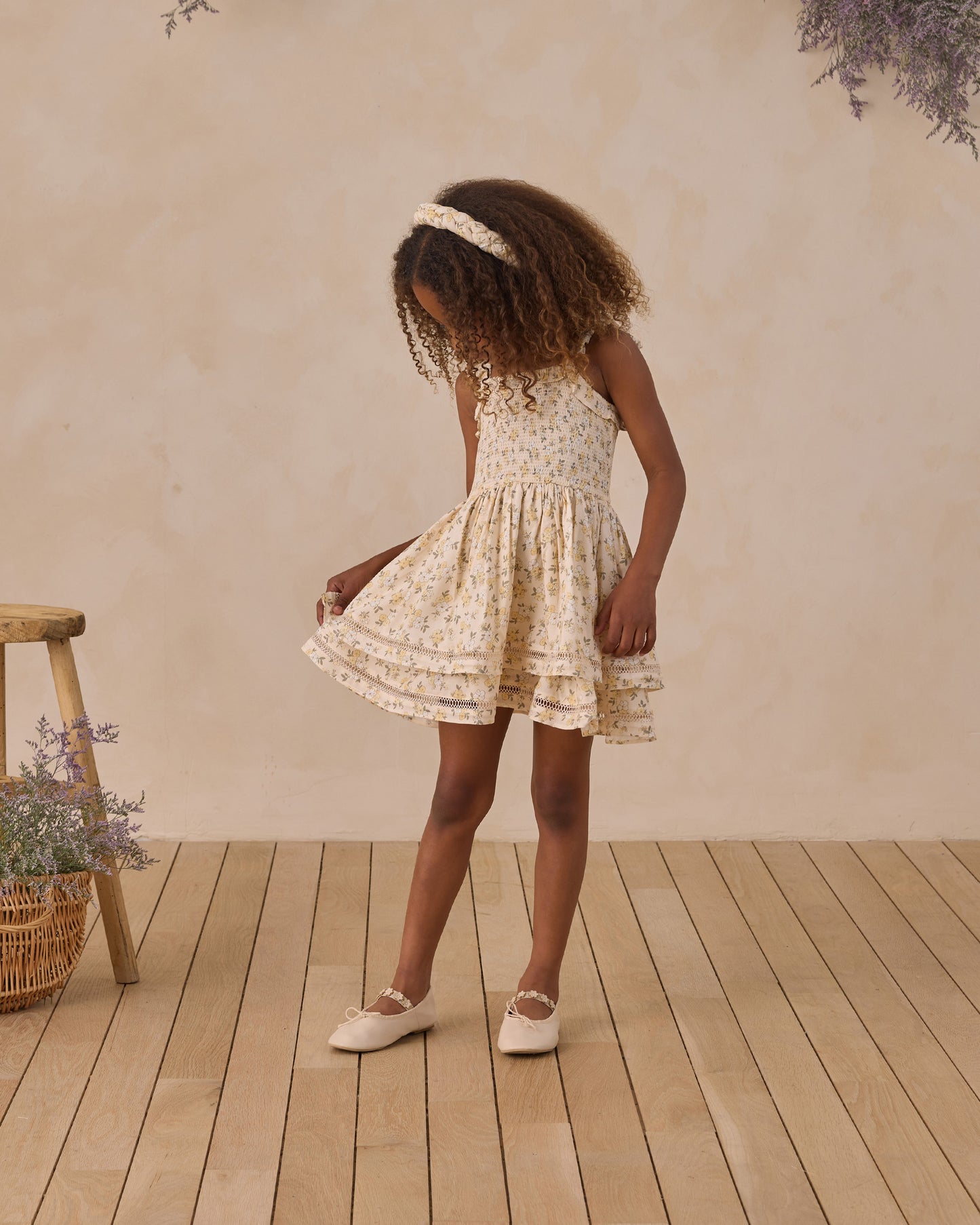 Birdie Dress Lemon Meadow - Rylee + Cru | Kids Clothes | Trendy Baby Clothes | Modern Infant Outfits |