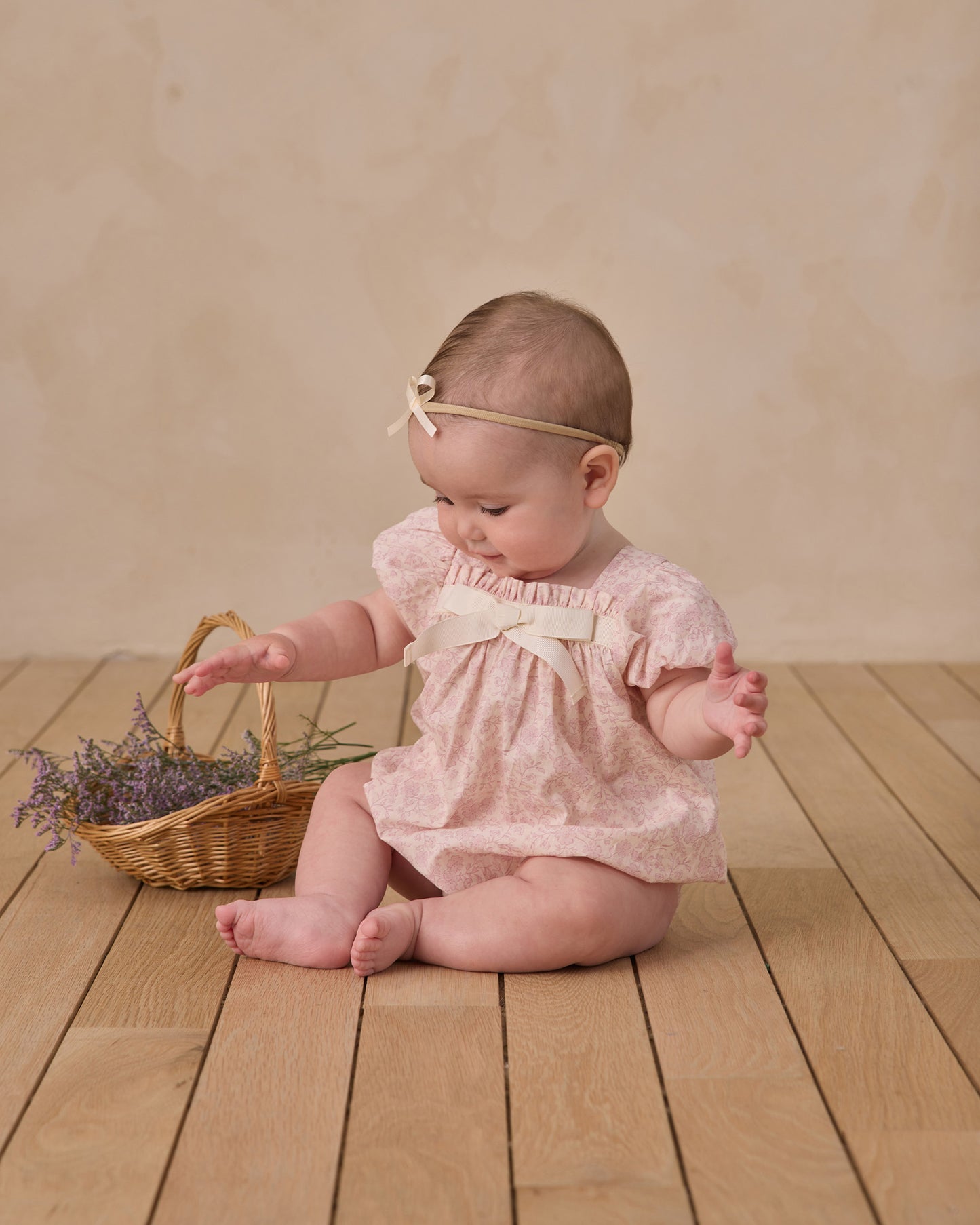 Lyla Romper Lavender Floral - Rylee + Cru | Kids Clothes | Trendy Baby Clothes | Modern Infant Outfits |