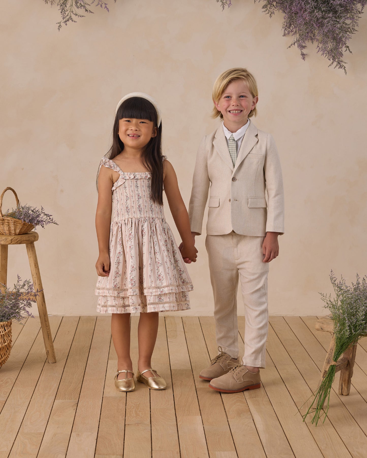 Skinny Tie Eucalyptus Check - Rylee + Cru | Kids Clothes | Trendy Baby Clothes | Modern Infant Outfits |