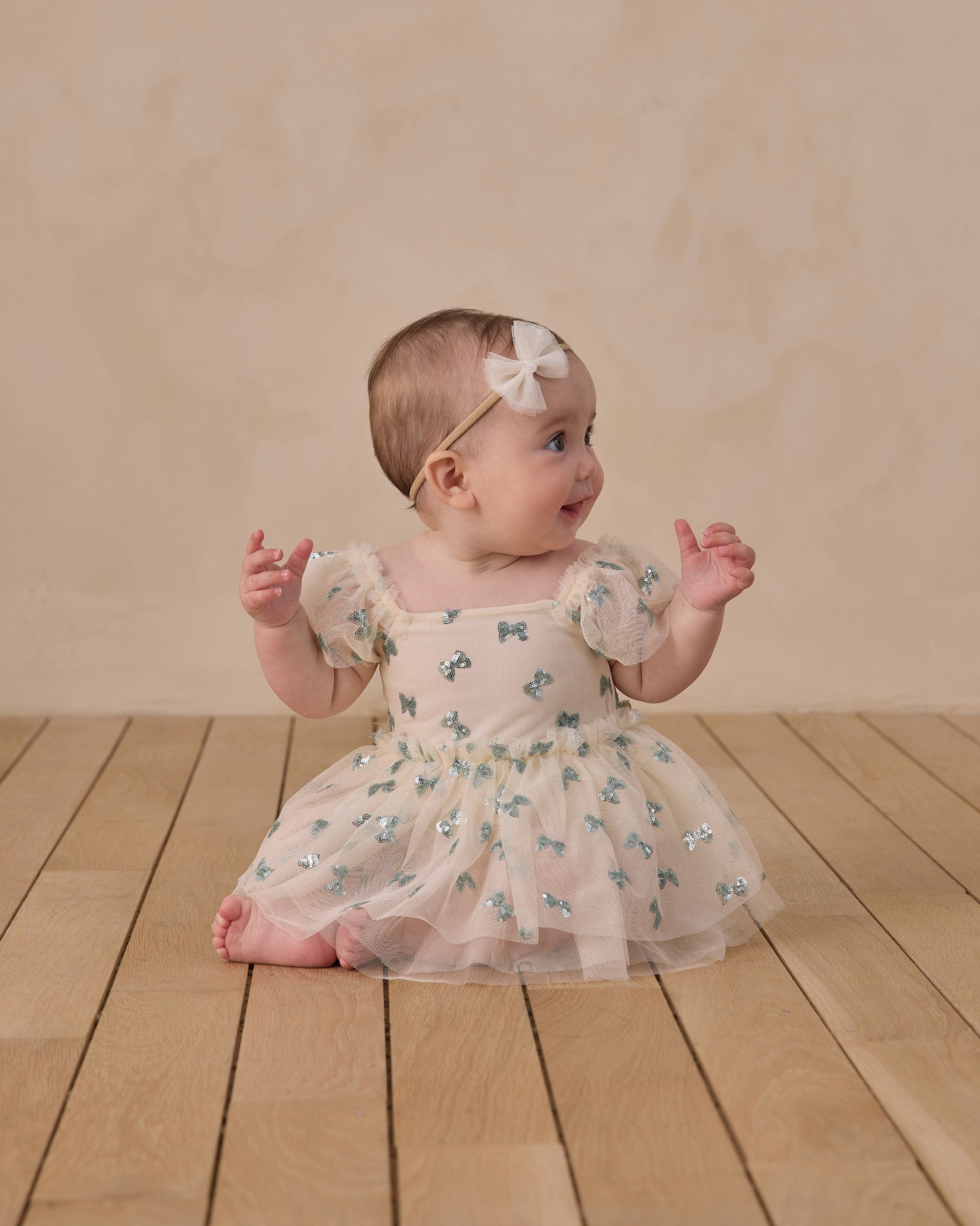 Flutter Tulle Headband Ivory - Rylee + Cru | Kids Clothes | Trendy Baby Clothes | Modern Infant Outfits |