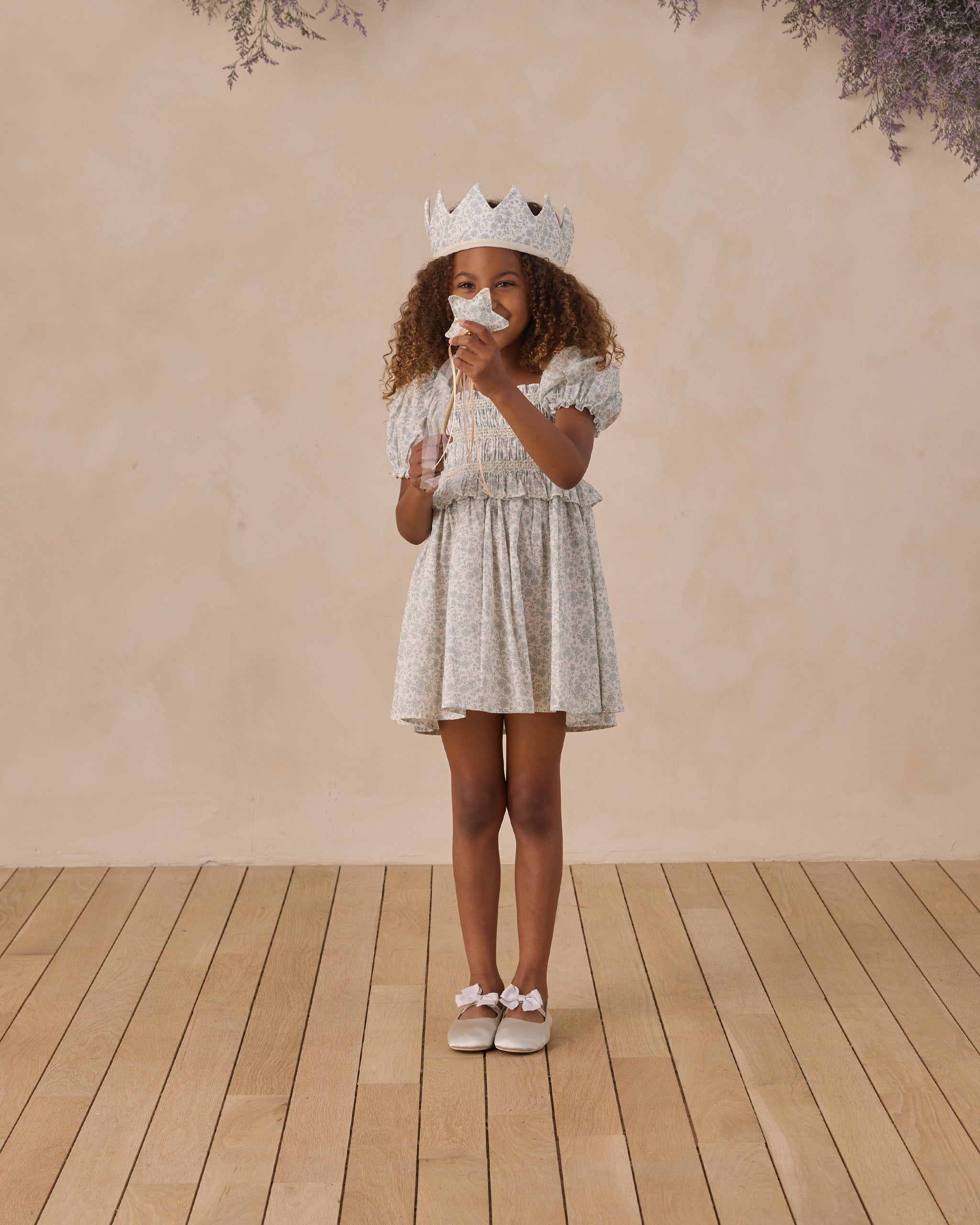 Crown And Wand Sky Floral - Rylee + Cru | Kids Clothes | Trendy Baby Clothes | Modern Infant Outfits |