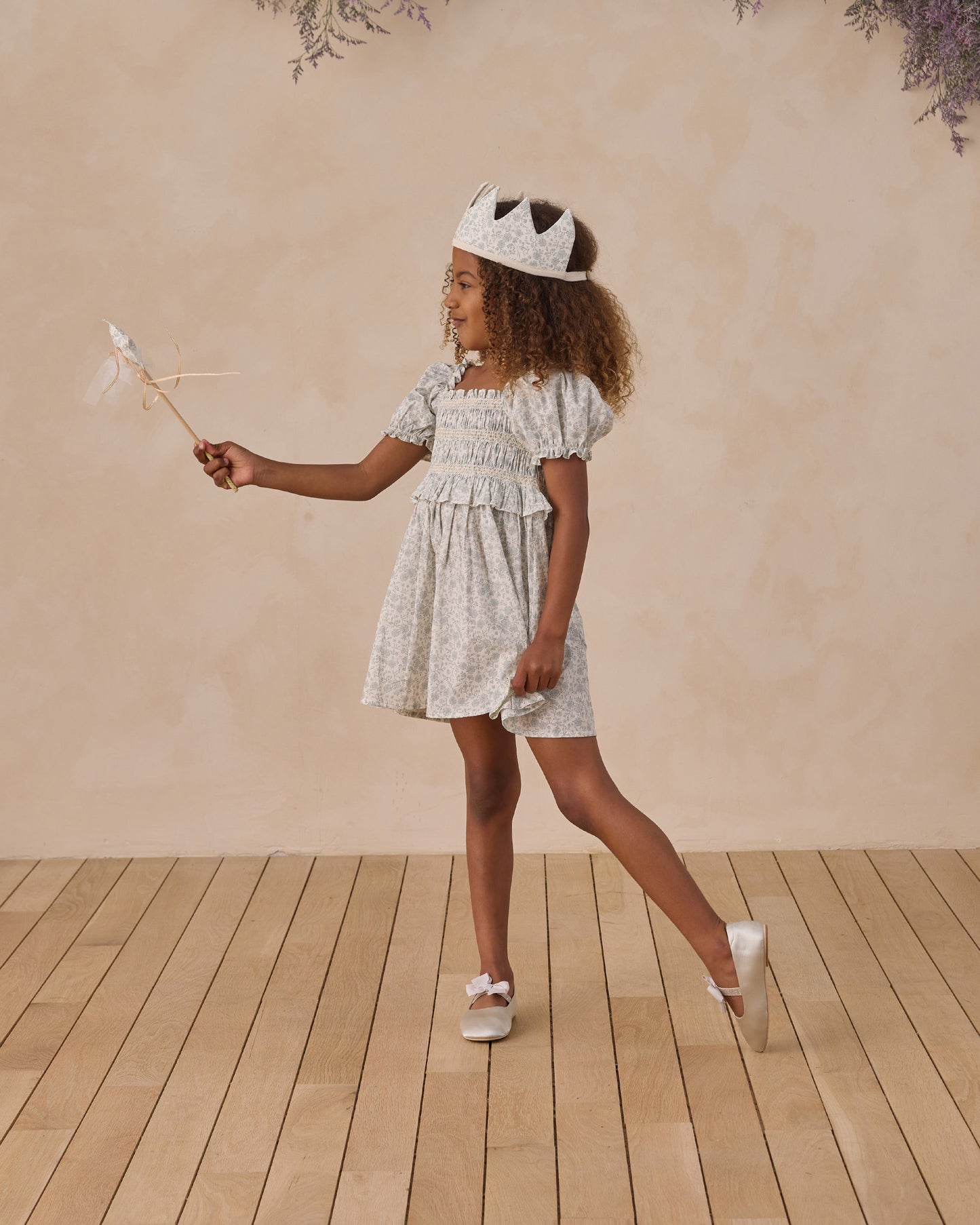 Crown And Wand Sky Floral - Rylee + Cru | Kids Clothes | Trendy Baby Clothes | Modern Infant Outfits |