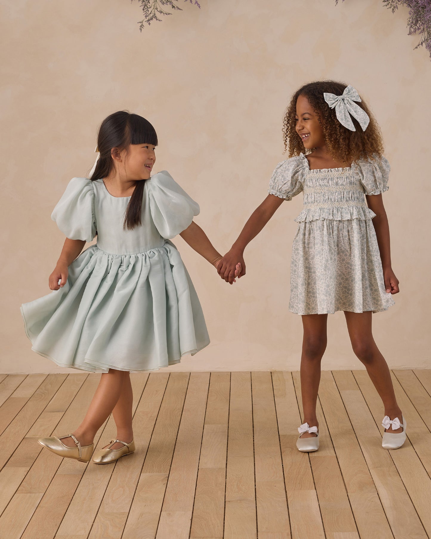 Everly Bow Sky Floral - Rylee + Cru | Kids Clothes | Trendy Baby Clothes | Modern Infant Outfits |
