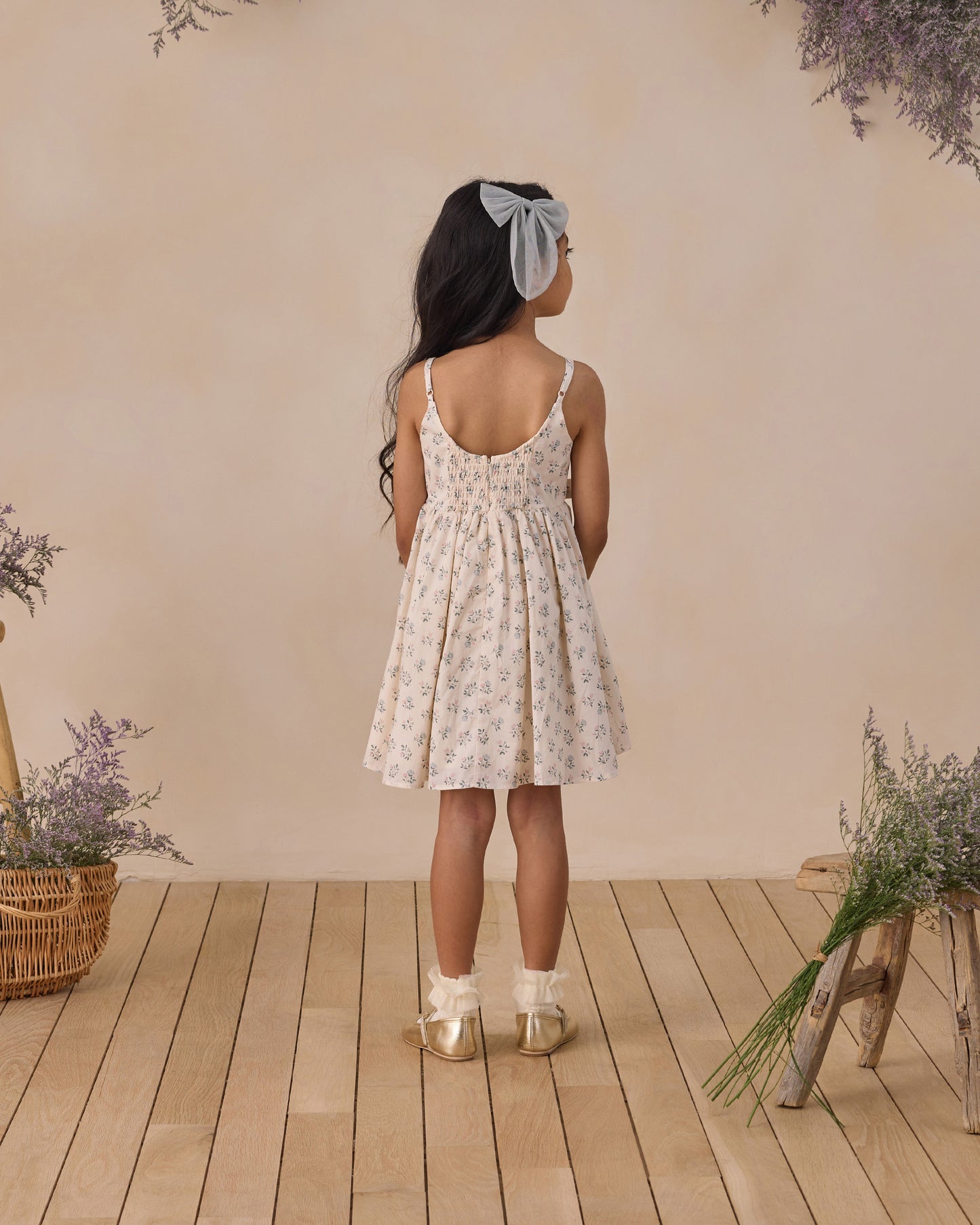 Everly Bow Sky - Rylee + Cru | Kids Clothes | Trendy Baby Clothes | Modern Infant Outfits |