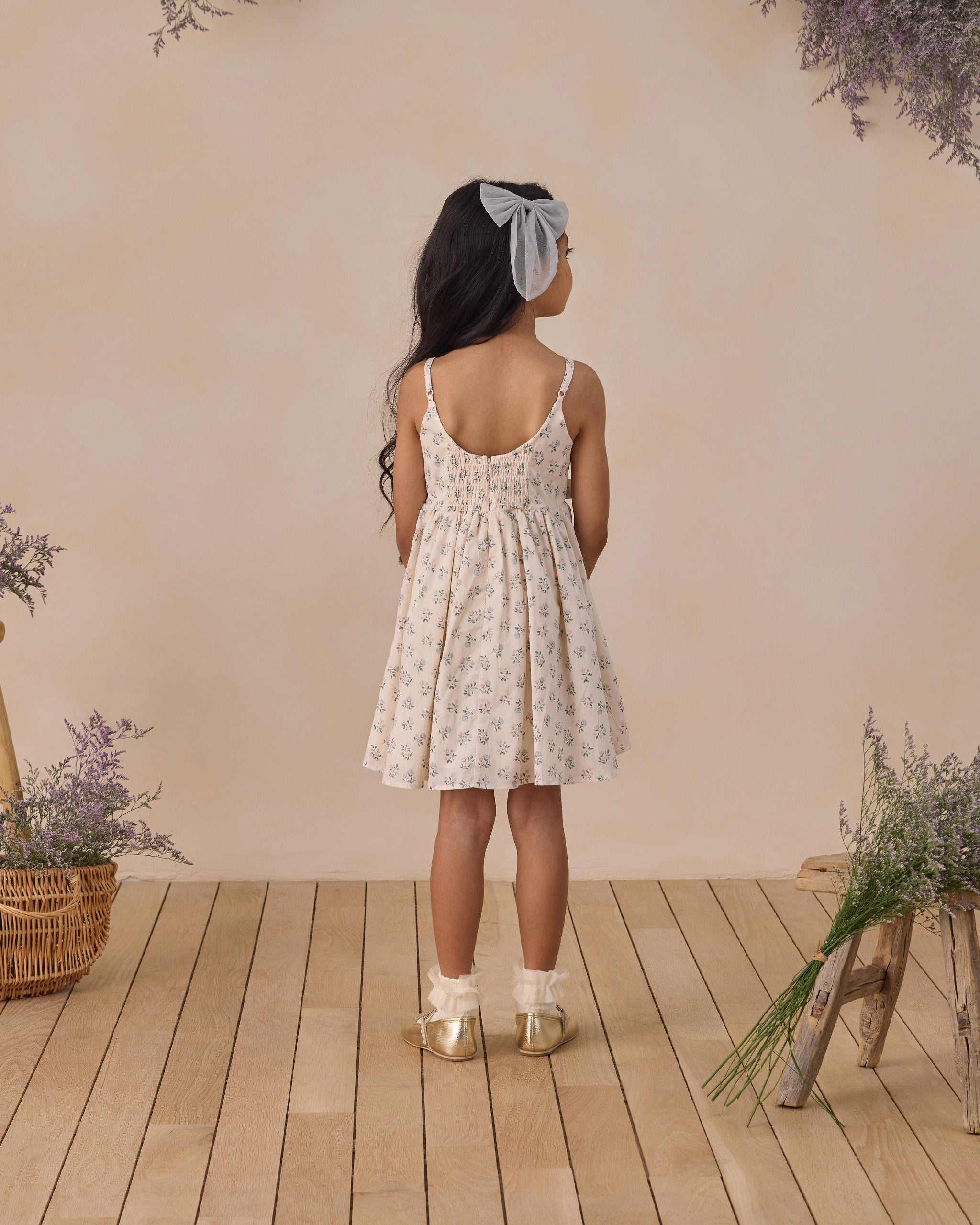 Everly Bow Sky - Rylee + Cru | Kids Clothes | Trendy Baby Clothes | Modern Infant Outfits |