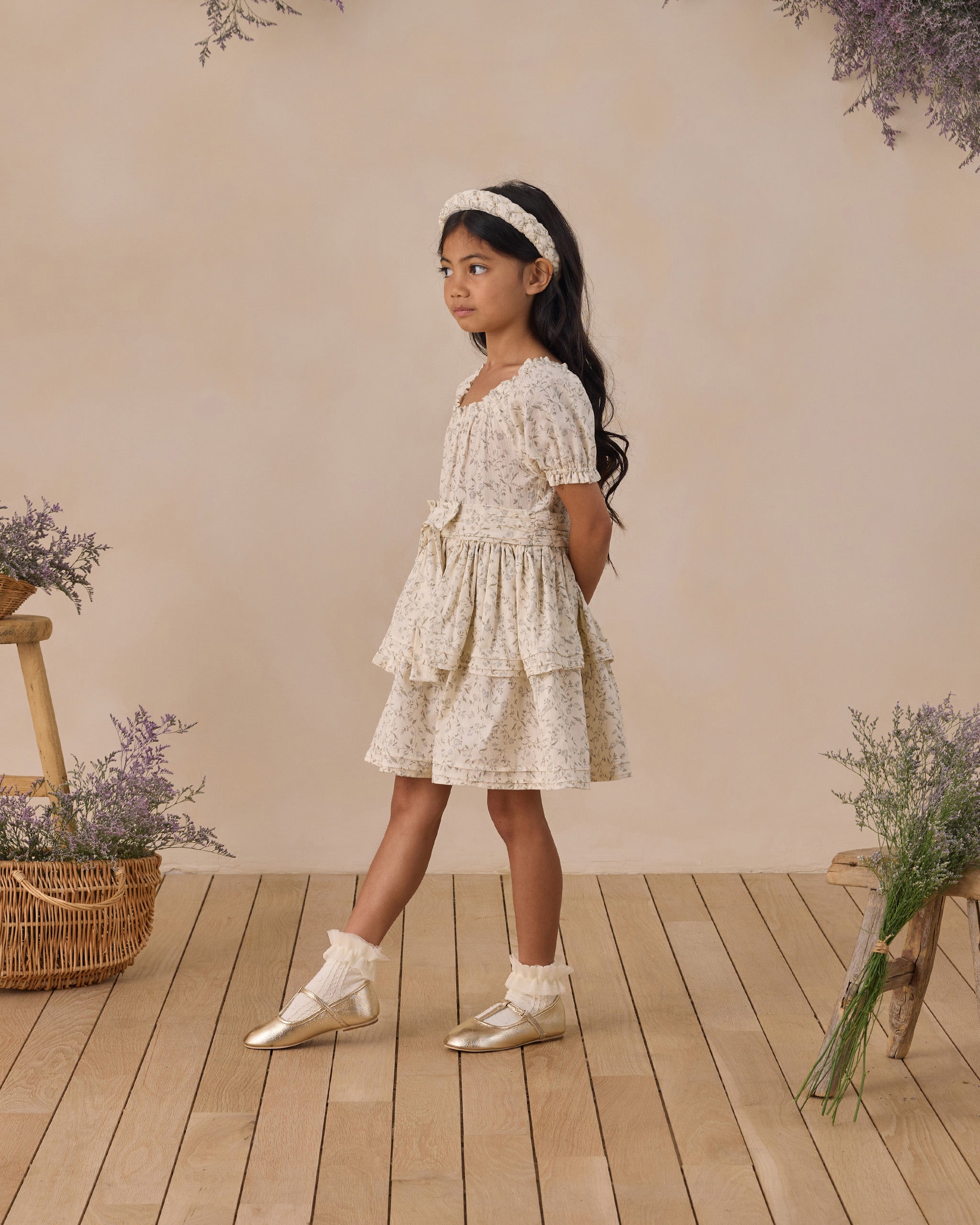 Annette Dress Vines - Rylee + Cru | Kids Clothes | Trendy Baby Clothes | Modern Infant Outfits |
