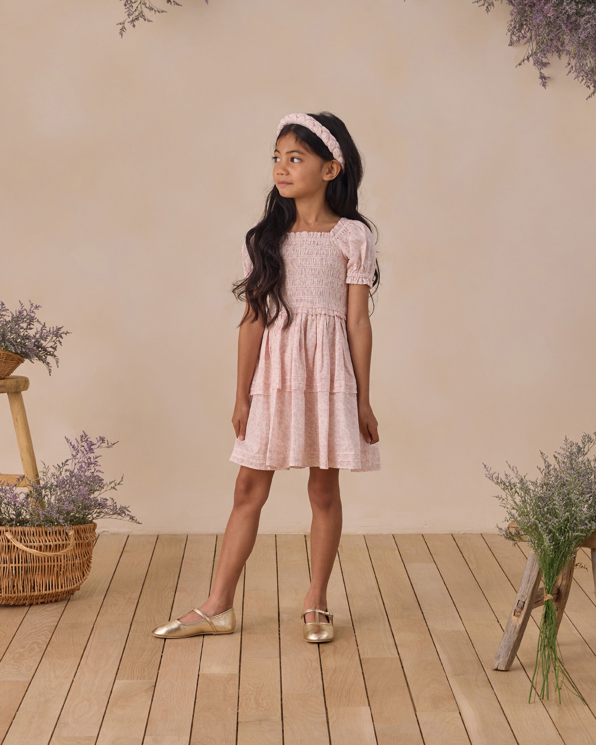 Cosette Dress Lavender Floral - Rylee + Cru | Kids Clothes | Trendy Baby Clothes | Modern Infant Outfits |