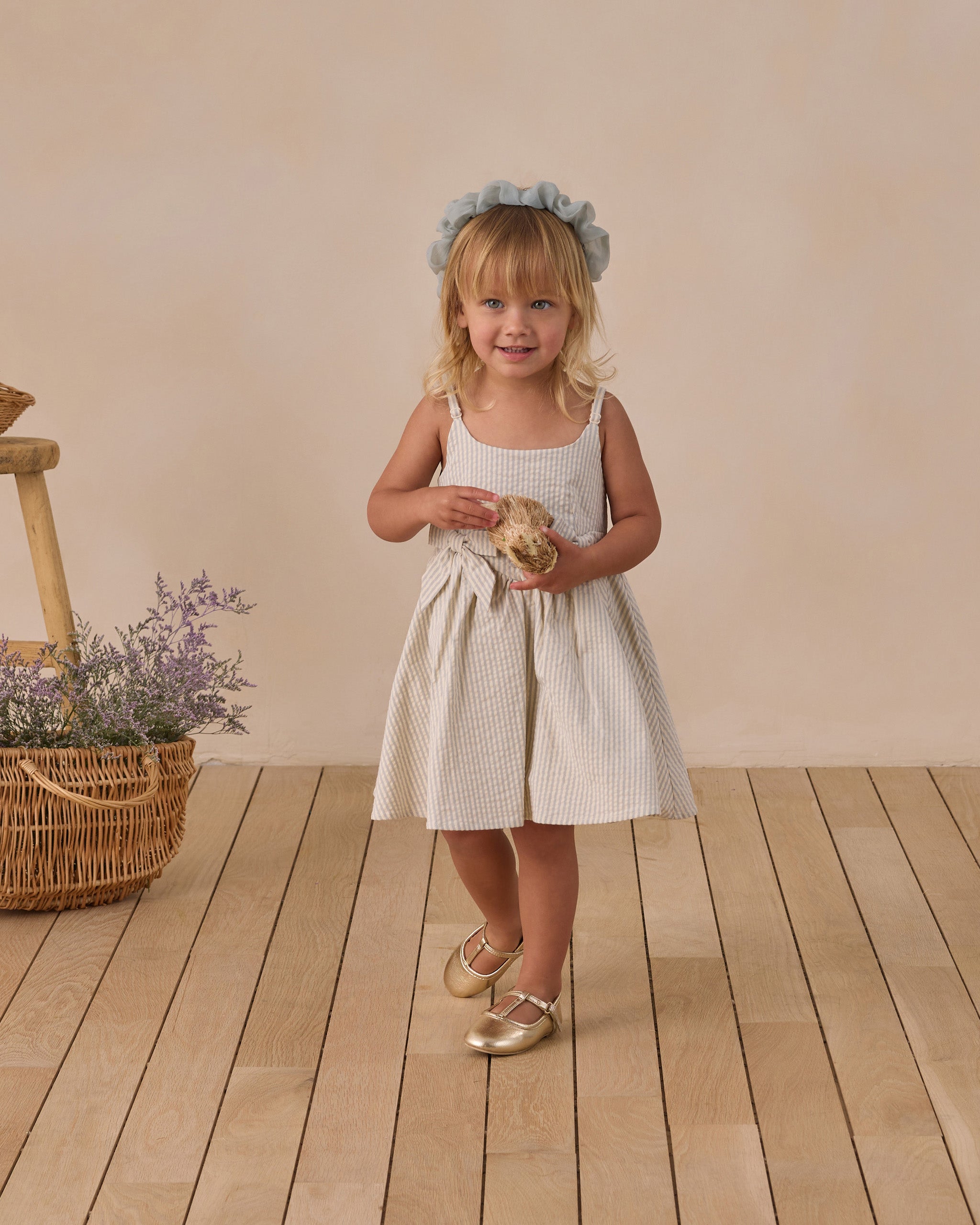 Betsy Dress Sky Stripe – Noralee