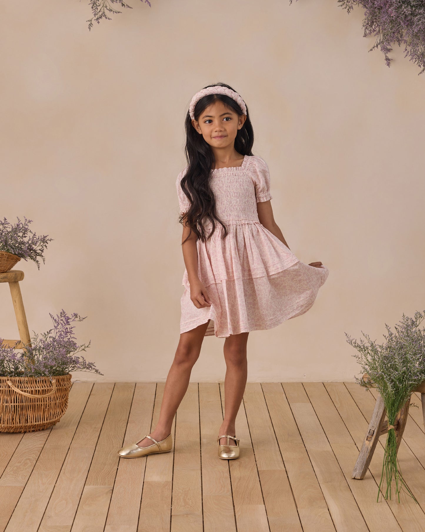Cosette Dress Lavender Floral - Rylee + Cru | Kids Clothes | Trendy Baby Clothes | Modern Infant Outfits |