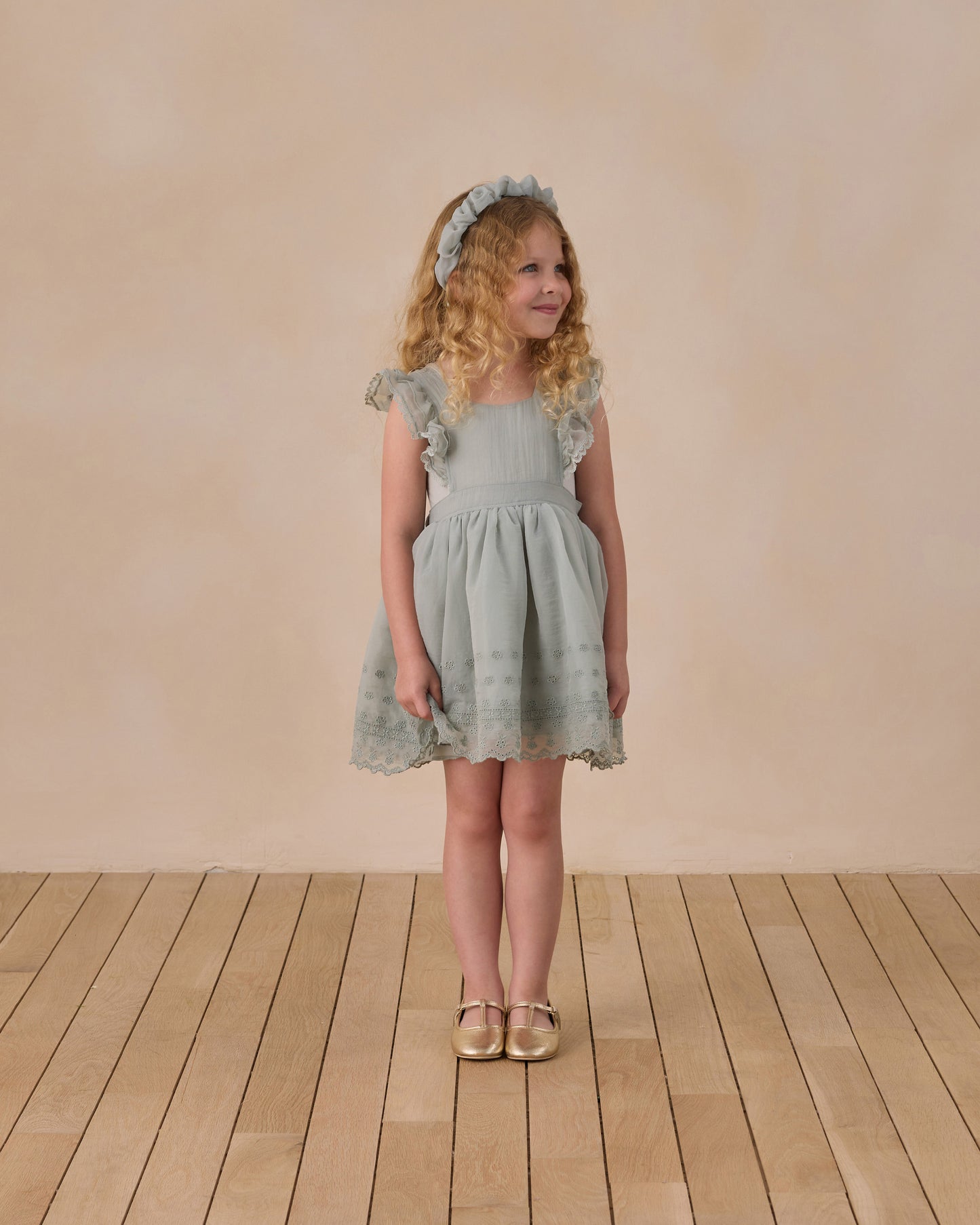 Provence Dress Sky - Rylee + Cru | Kids Clothes | Trendy Baby Clothes | Modern Infant Outfits |