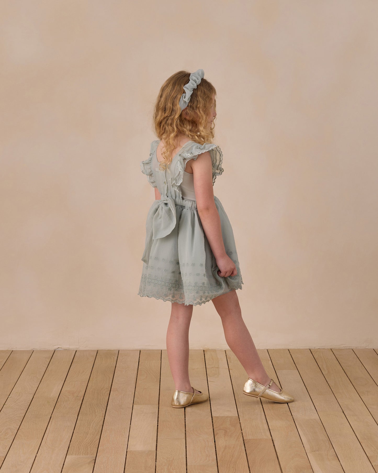 Provence Dress Sky - Rylee + Cru | Kids Clothes | Trendy Baby Clothes | Modern Infant Outfits |