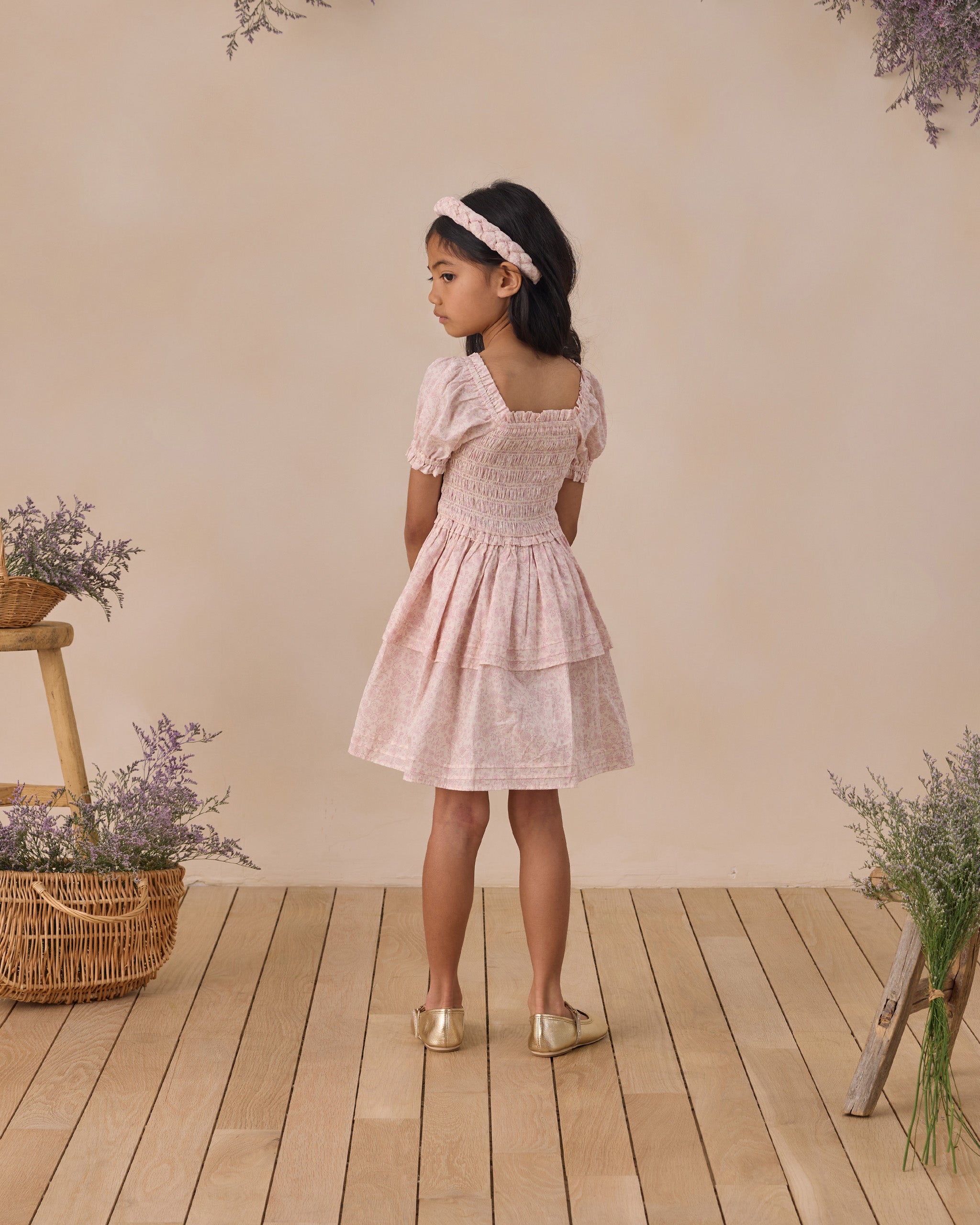 Cosette Dress Lavender Floral - Rylee + Cru | Kids Clothes | Trendy Baby Clothes | Modern Infant Outfits |