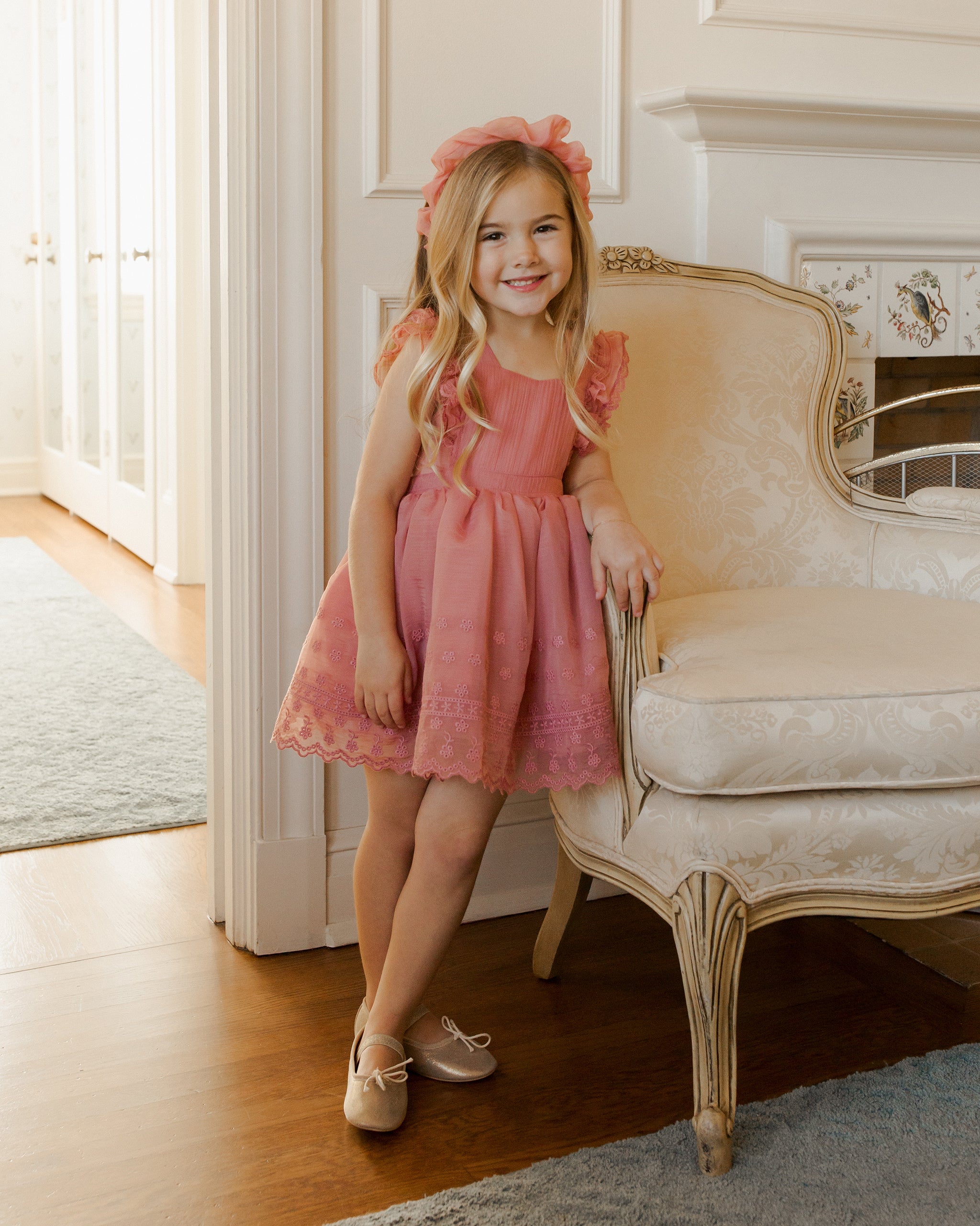 Provence Dress || Lipstick - Rylee + Cru | Kids Clothes | Trendy Baby Clothes | Modern Infant Outfits |