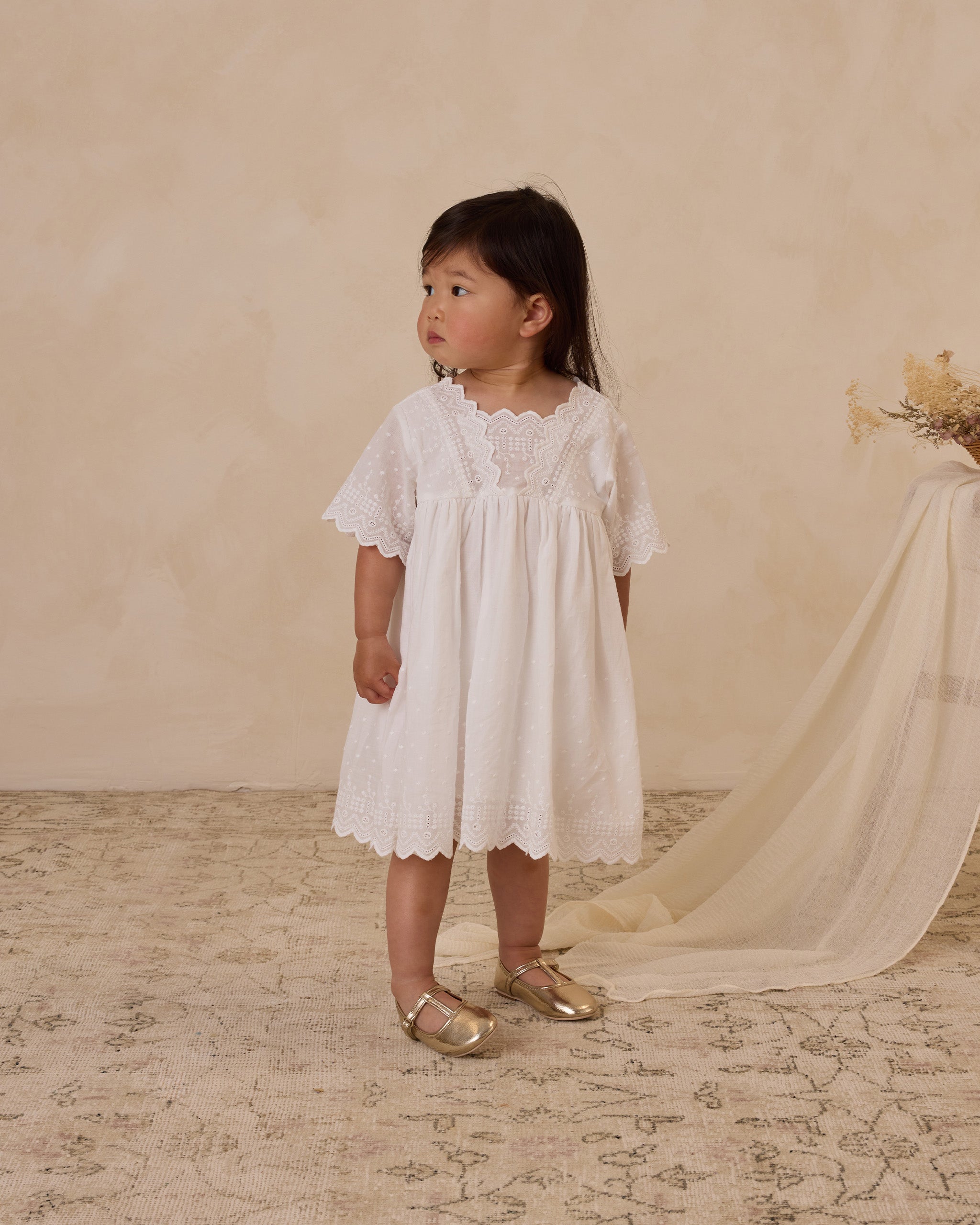 infant white dress Eleanor Dress White – Noralee