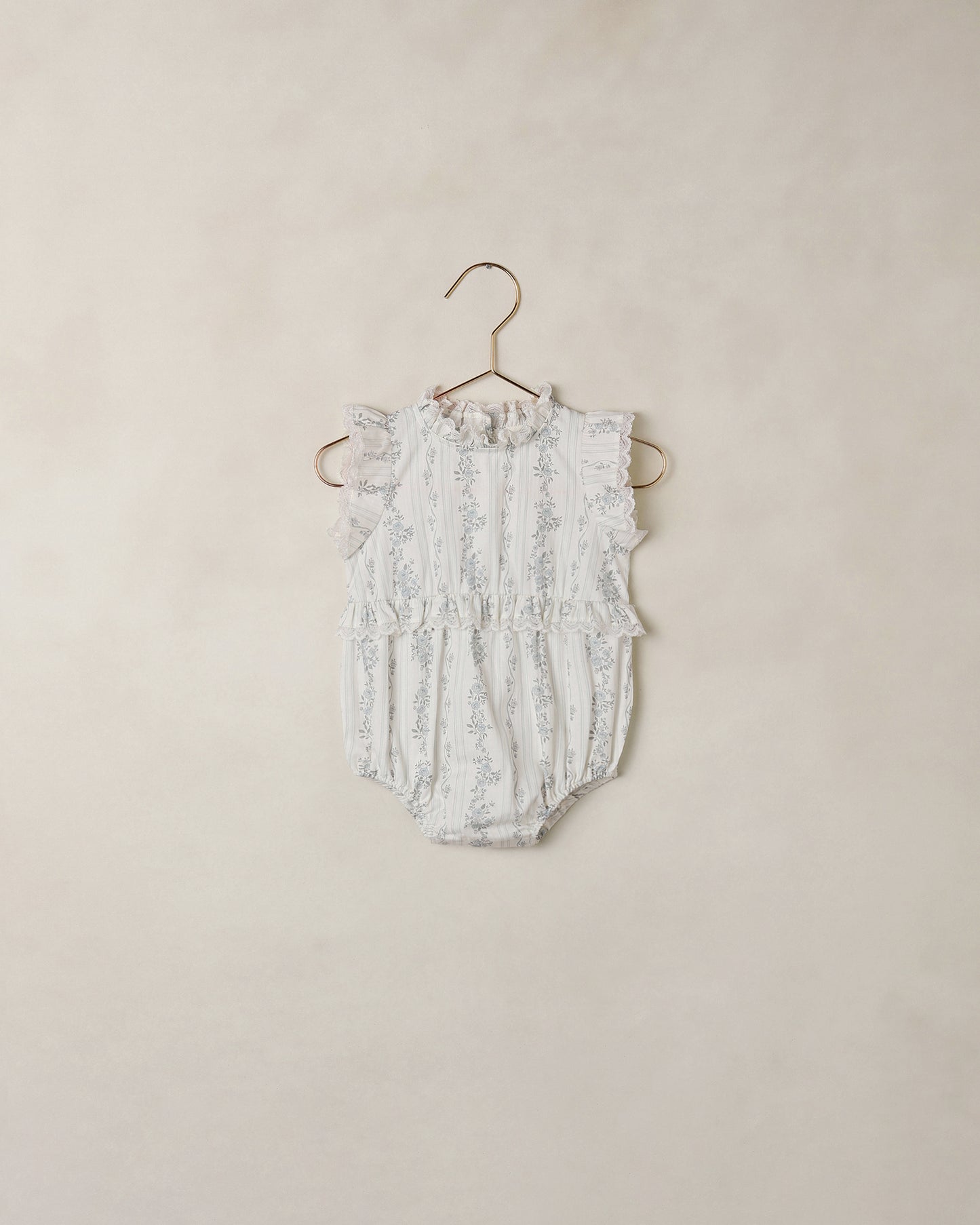 Alice Romper French Floral Stripe - Rylee + Cru | Kids Clothes | Trendy Baby Clothes | Modern Infant Outfits |