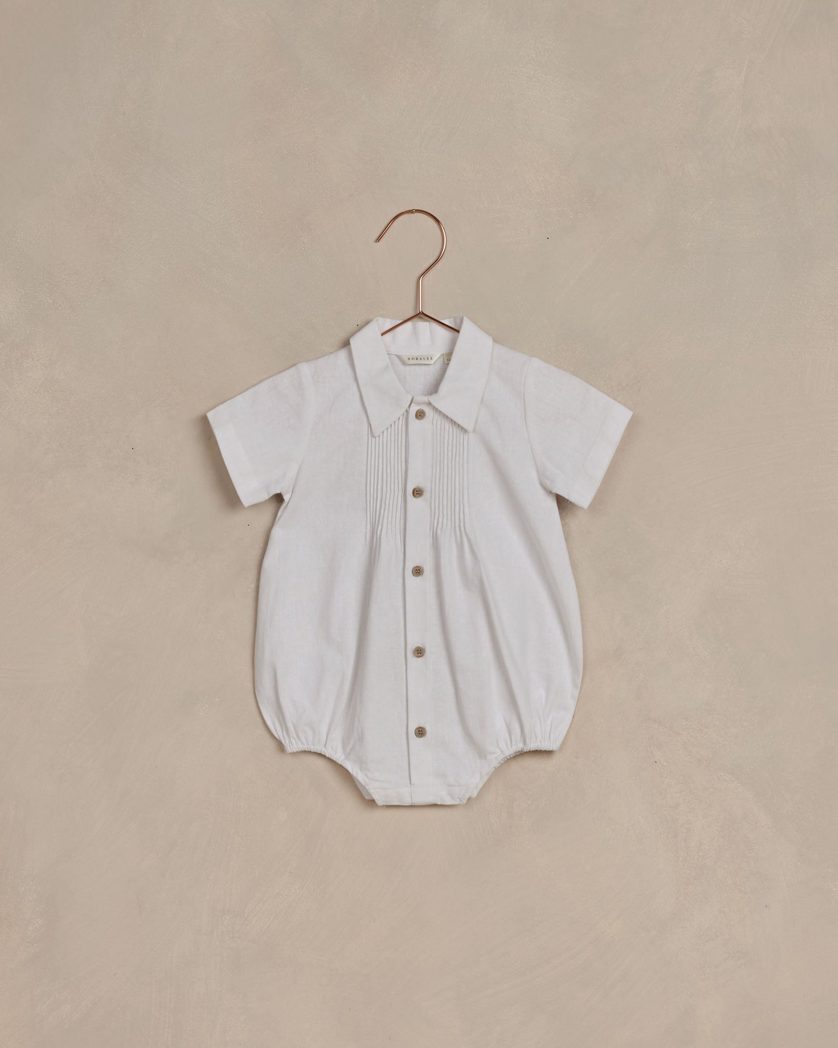 Henry Romper || White - Rylee + Cru | Kids Clothes | Trendy Baby Clothes | Modern Infant Outfits |