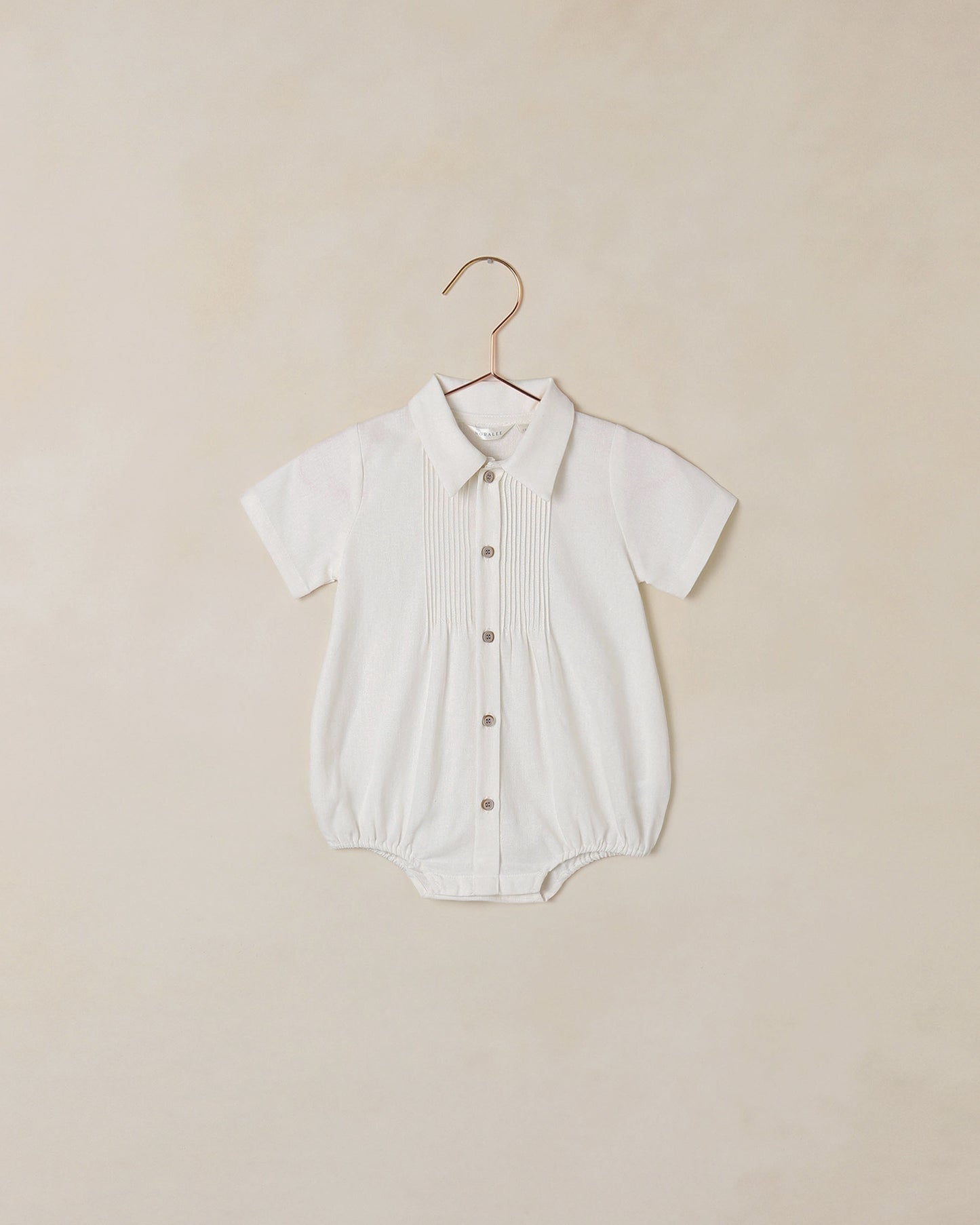 Henry Romper Ivory - Rylee + Cru | Kids Clothes | Trendy Baby Clothes | Modern Infant Outfits |