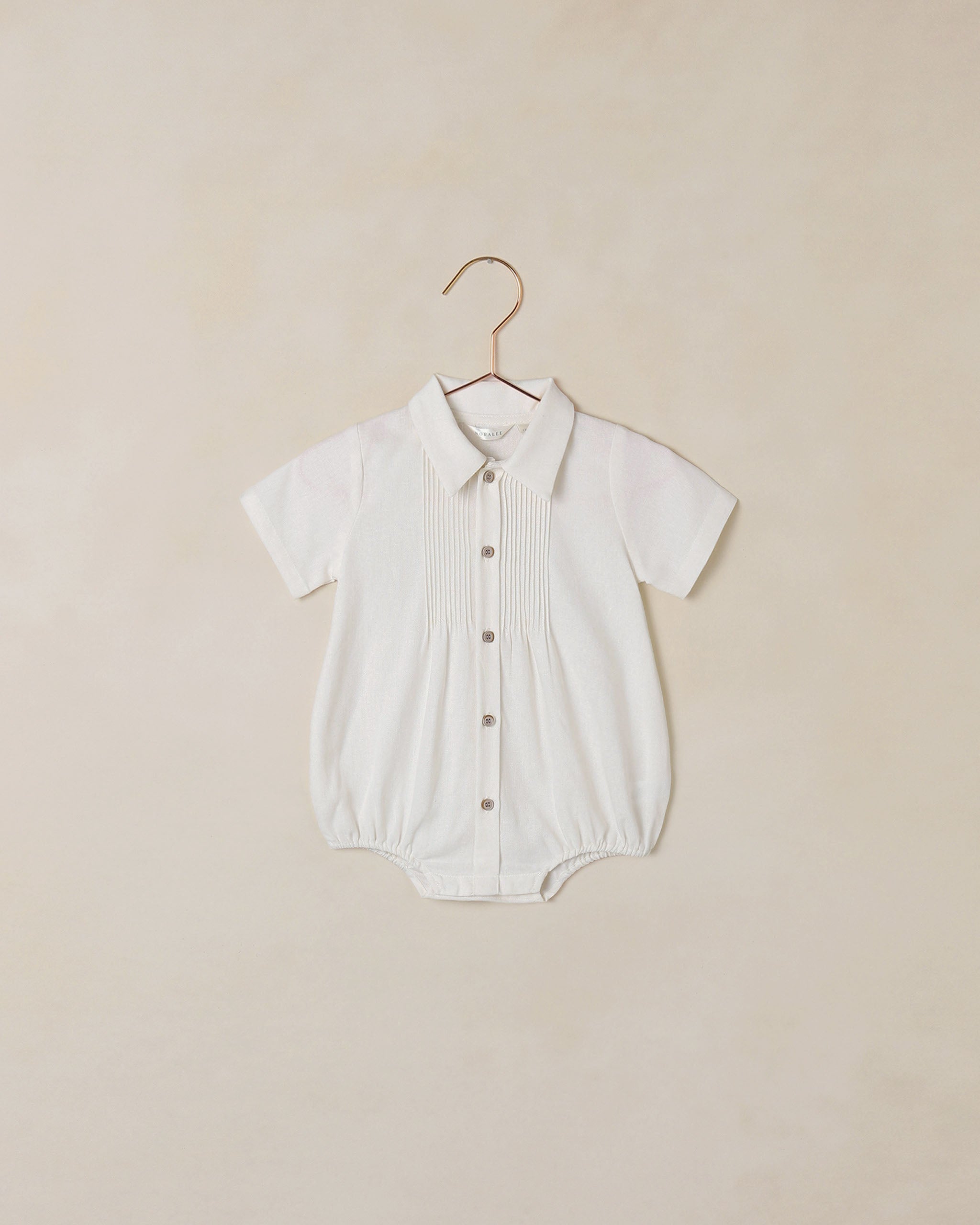 Henry Romper Ivory - Rylee + Cru | Kids Clothes | Trendy Baby Clothes | Modern Infant Outfits |
