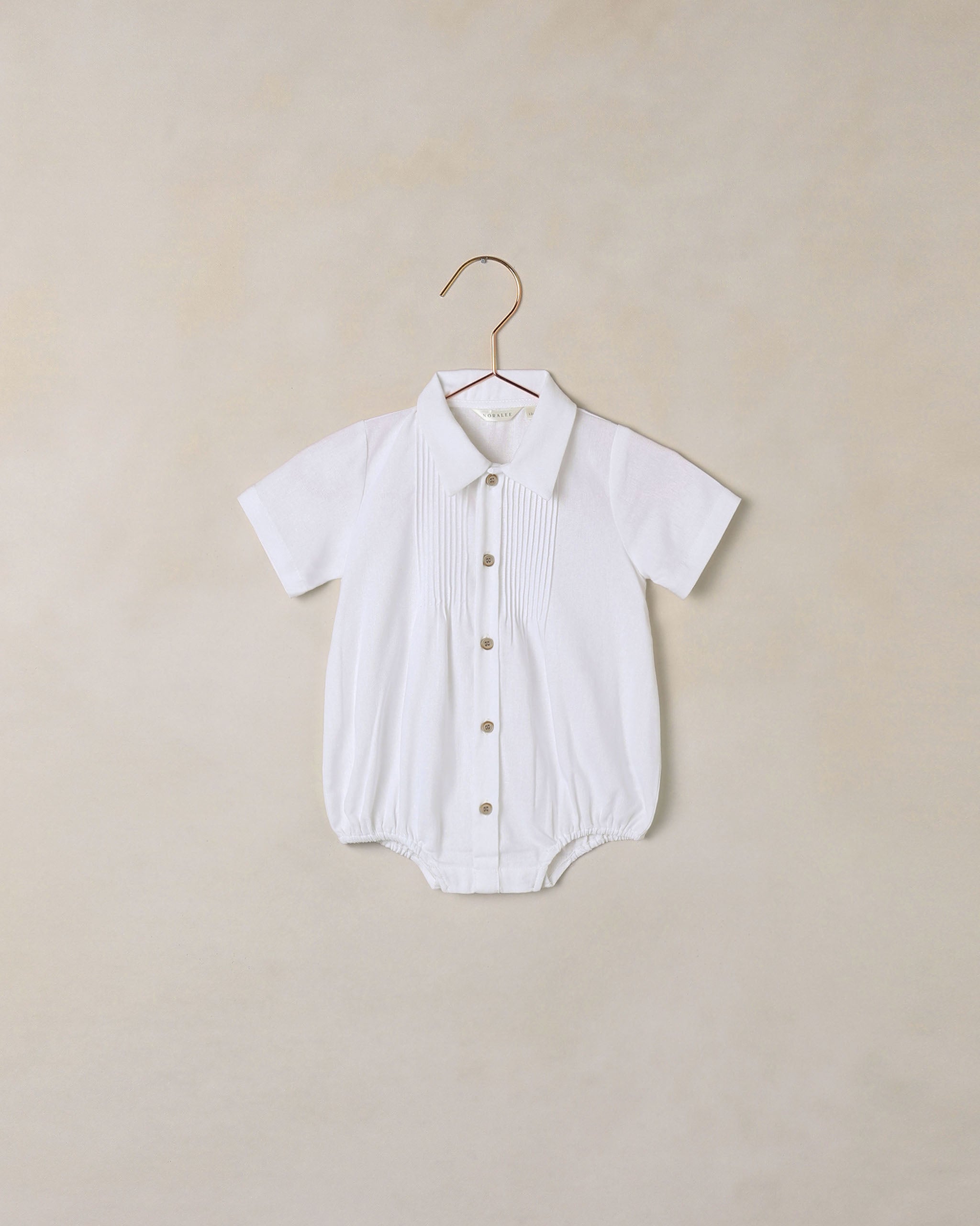 Henry Romper White – Noralee