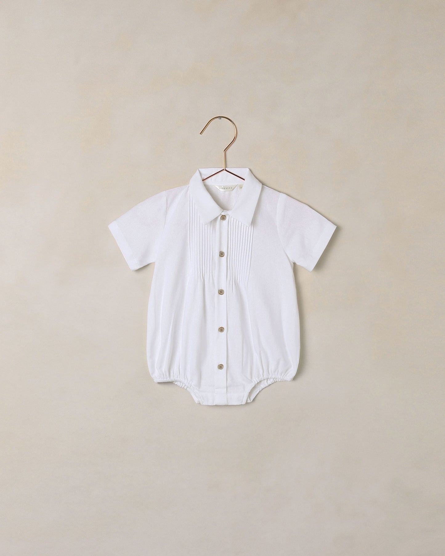 Henry Romper White - Rylee + Cru | Kids Clothes | Trendy Baby Clothes | Modern Infant Outfits |