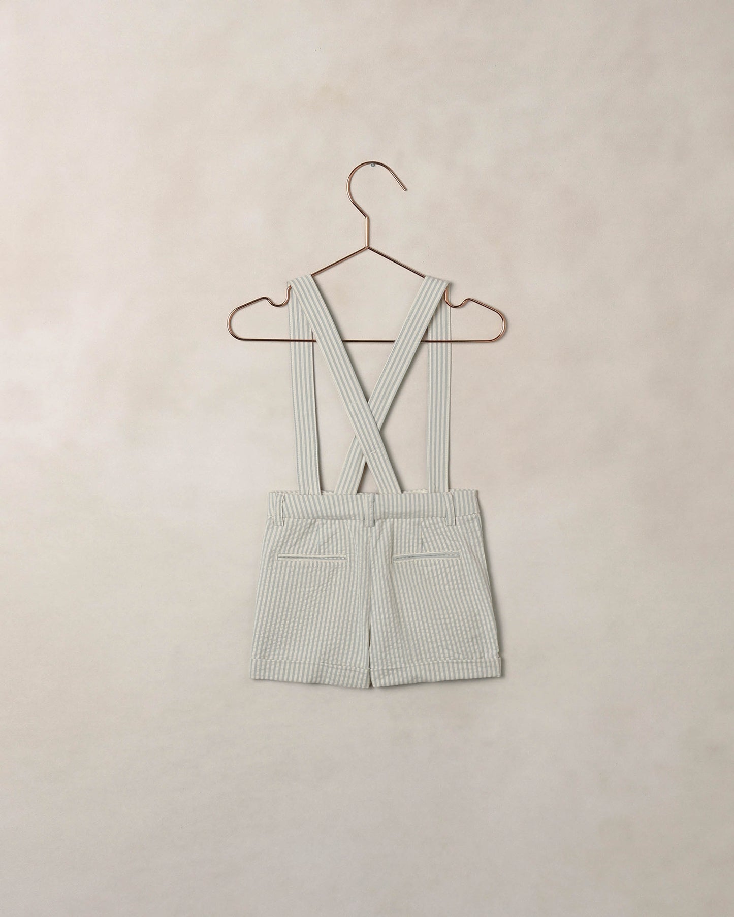 Suspender Short Sky Stripe - Rylee + Cru | Kids Clothes | Trendy Baby Clothes | Modern Infant Outfits |