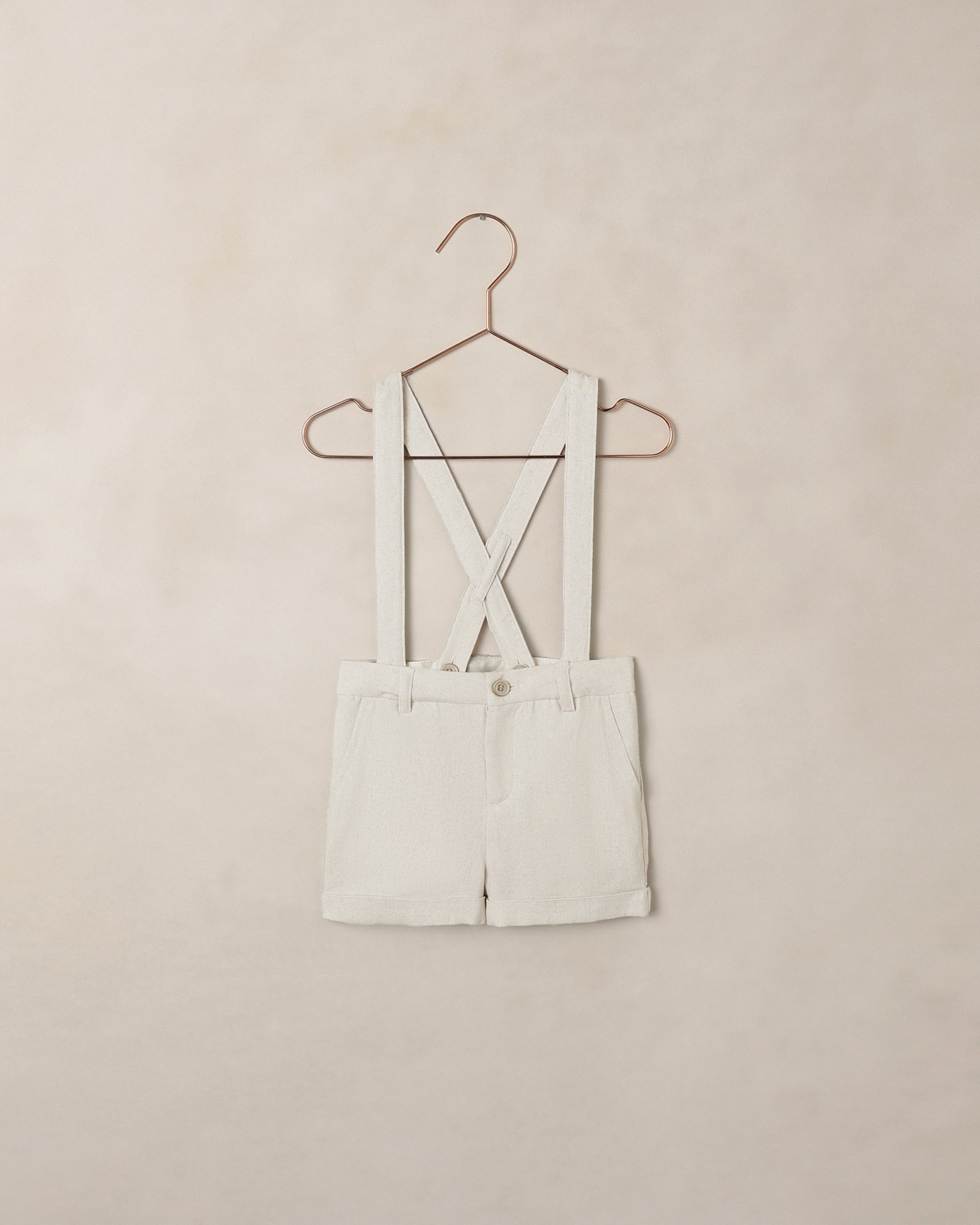 本日限定THEREDTHREAD draped suspender shorts Suspender Short Linen – Noralee