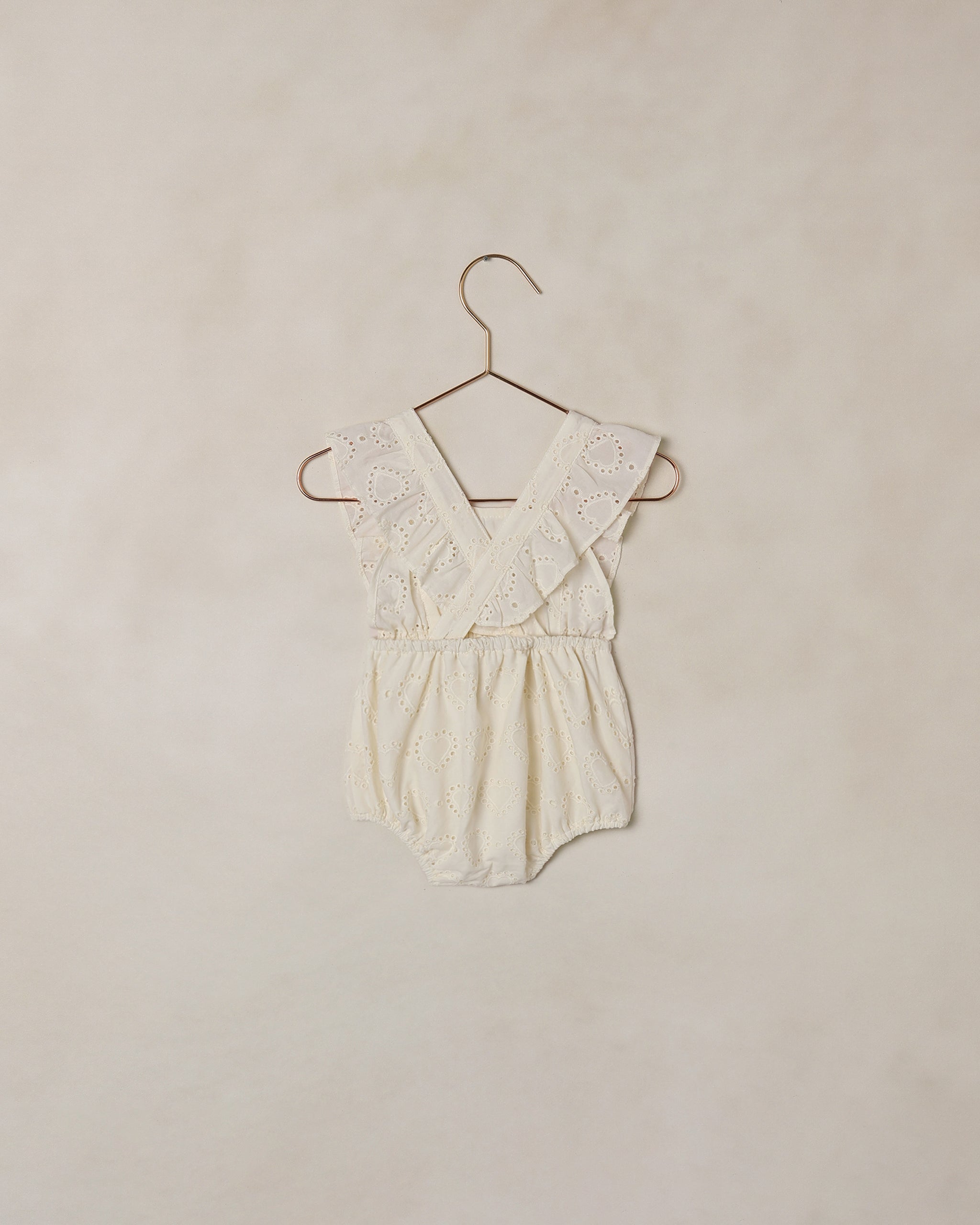 Lucy Romper Ivory - Rylee + Cru | Kids Clothes | Trendy Baby Clothes | Modern Infant Outfits |